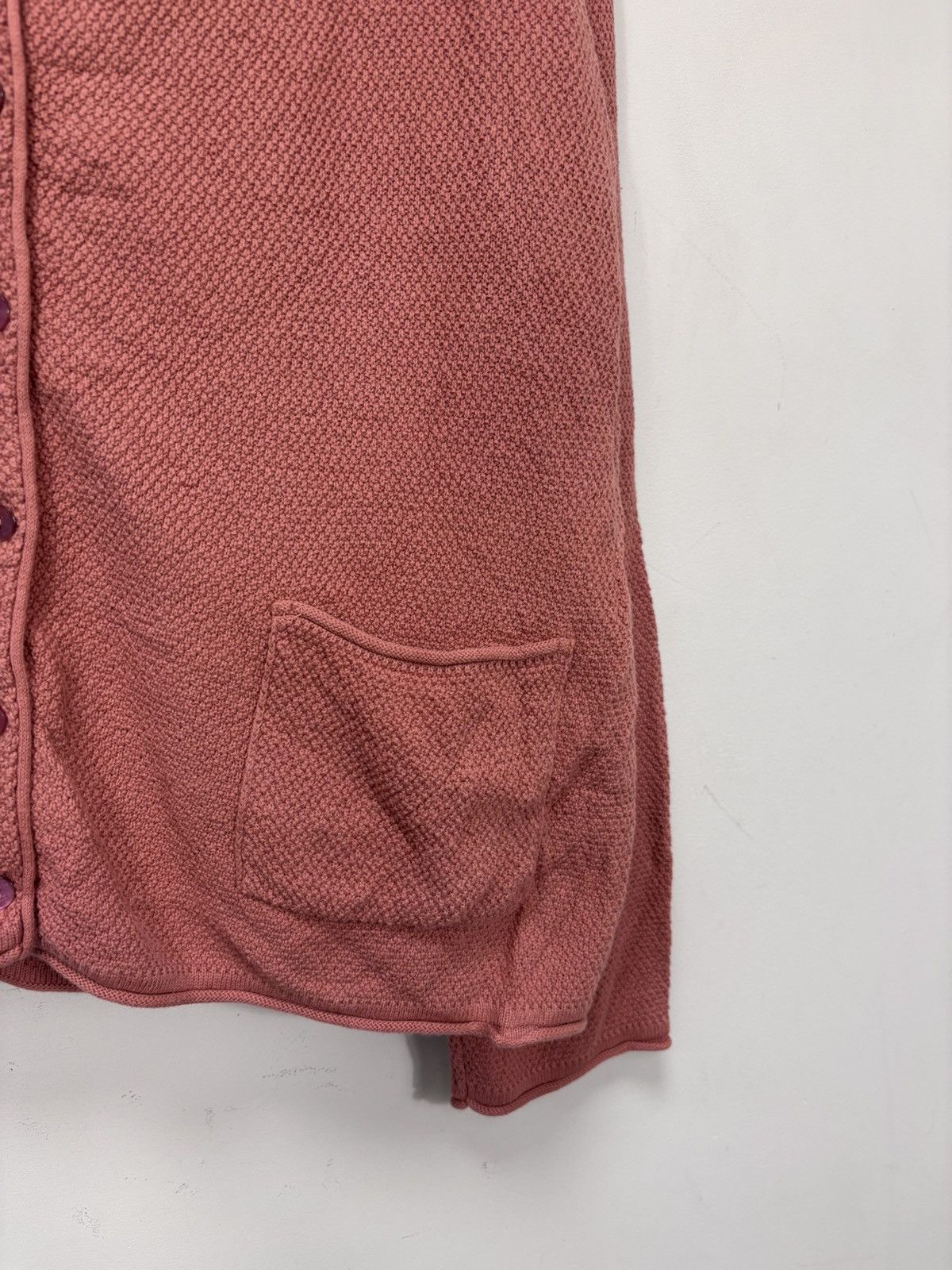 Gudrun Sjoden Gudrun Sjoden Women’s Rose Textured Knit Cardigan Sweater Size XL / US 12-14 / IT 48-50 - 6 Thumbnail