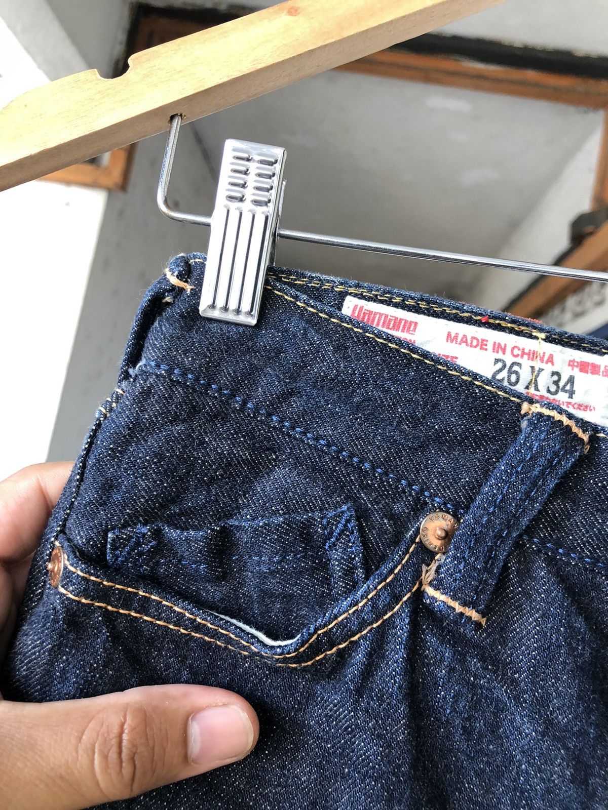 Evisu Rare❗️Vintage 80s Evisu Yamane Embroidery Denim Size US 26 / EU 42 - 9 Thumbnail