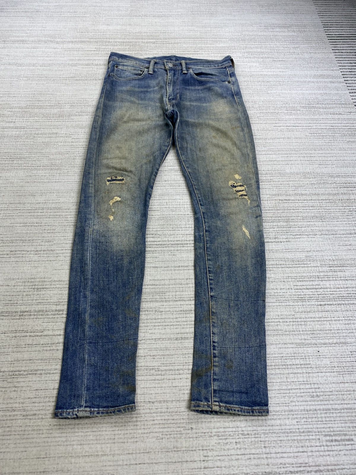 Levi's Vintage Levi’s 519 Distressed Denim Pants Size US 31 - 1 Thumbnail