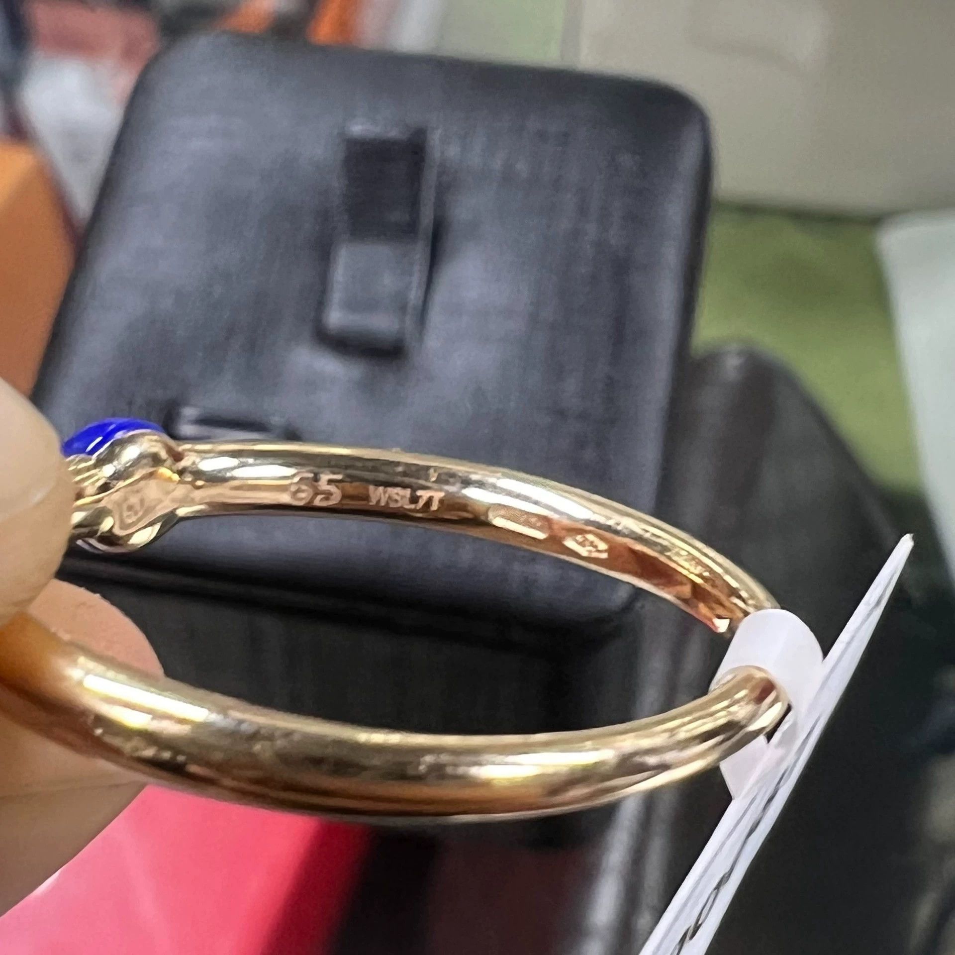 Pomellato M’ama Non M’ama 18k Rg Lapis Sapp Ring 99new in Blue, Women's — image 3 of 4