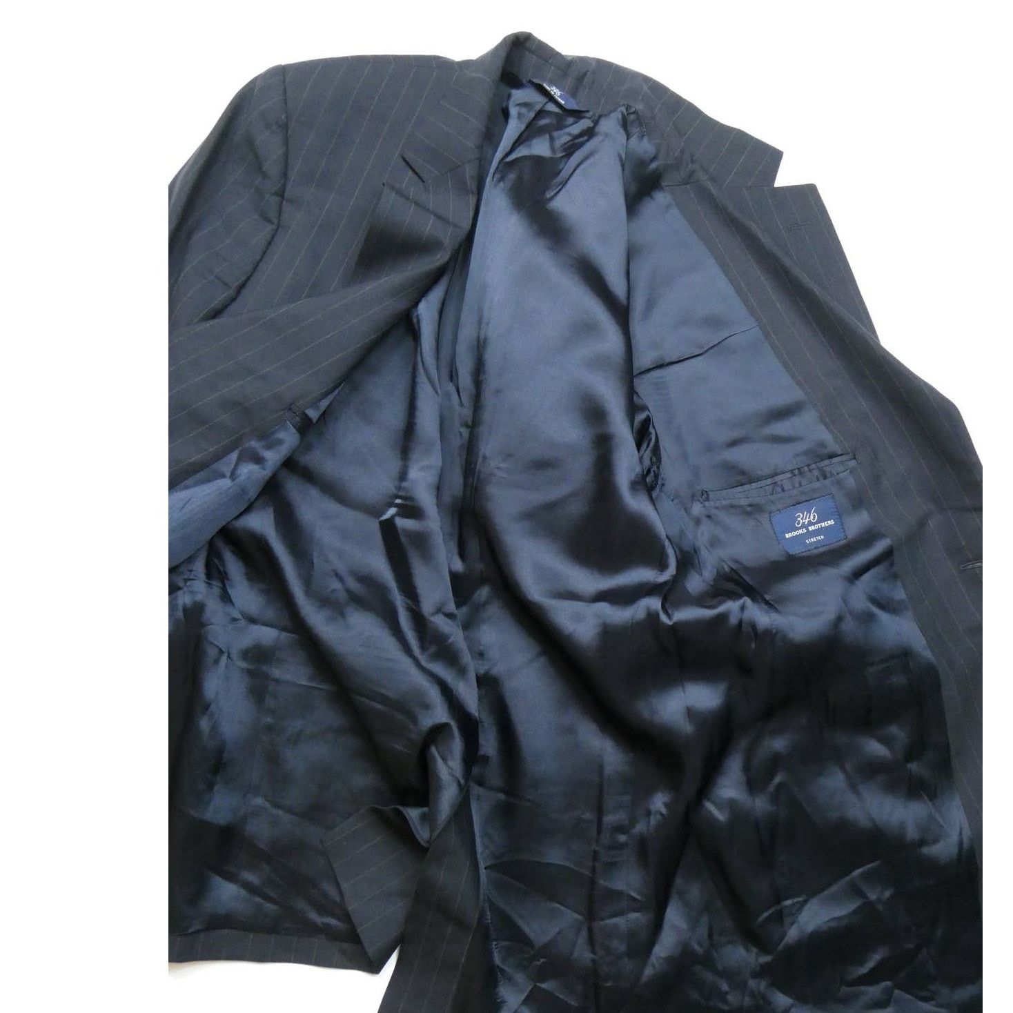 Brooks Brothers Brooks Brothers "346" sport coat, 40R, navy blue pinstripe Size 40R - 4 Thumbnail