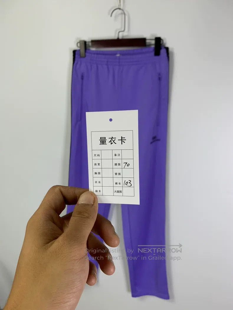 Balenciaga Balenciaga Zipper Logo Purple Sports Pants Size US 32 / EU 48 - 6 Thumbnail