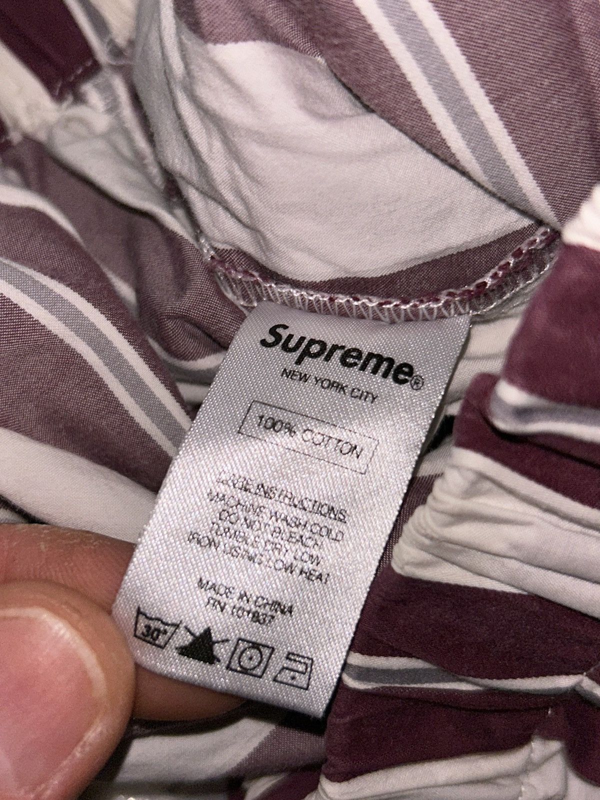Supreme Supreme Striped Pyjama Pant FW16 size Small Size US 32 / EU 48 - 8 Thumbnail