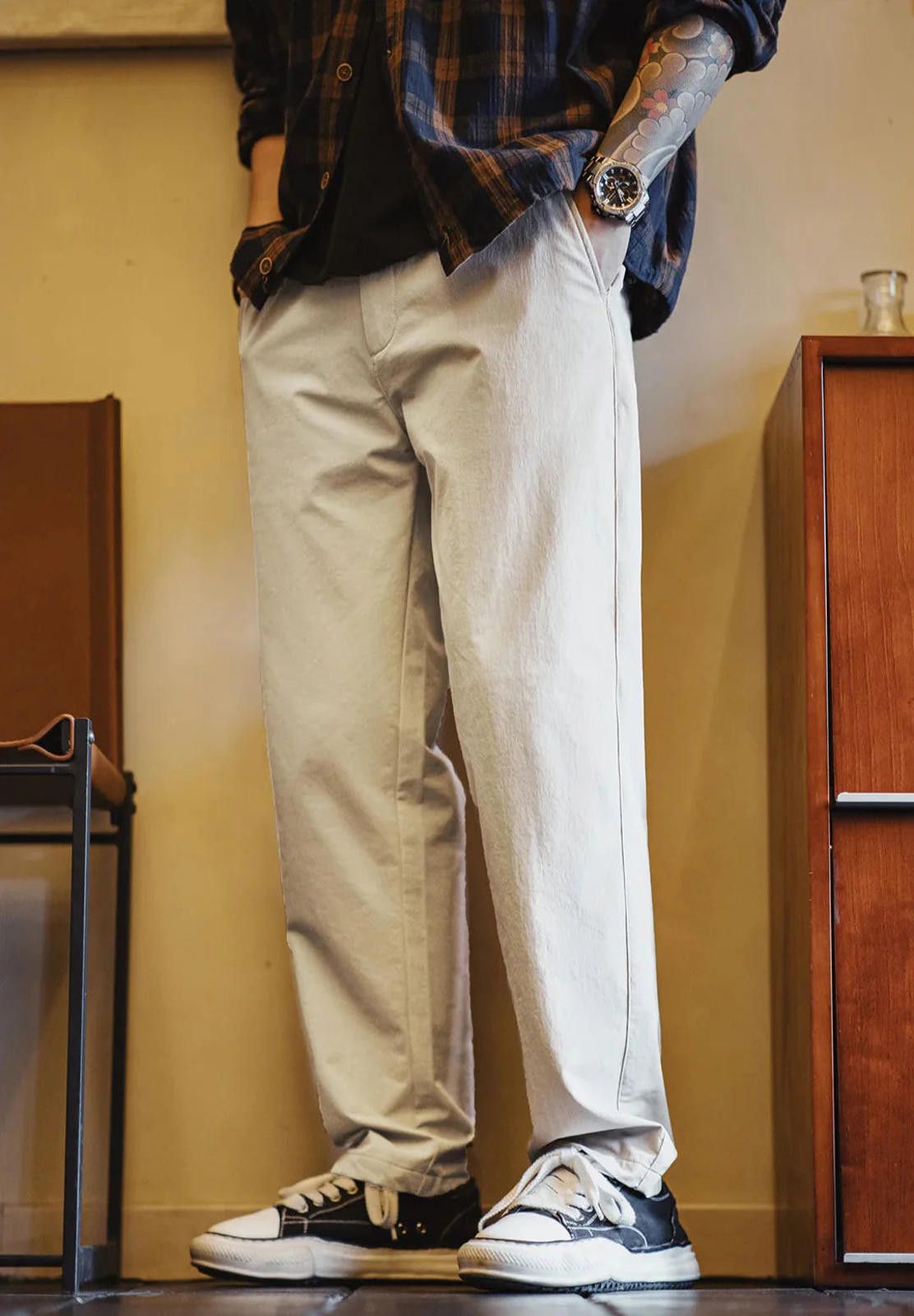 Other Crease-Resistant Tapered Pants Size US 32 / EU 48 - 7 Thumbnail