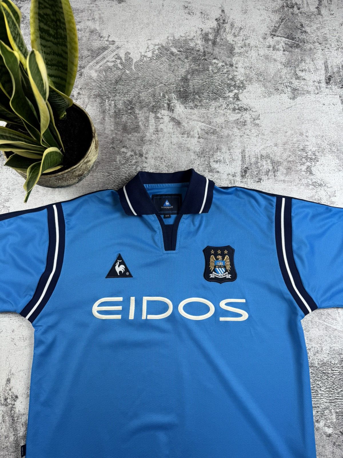 Le Coq Sportif Manchester City 38/40 2001/2002 Football Shirt Jersey Kit Size US M / EU 48-50 / 2 - 5 Thumbnail