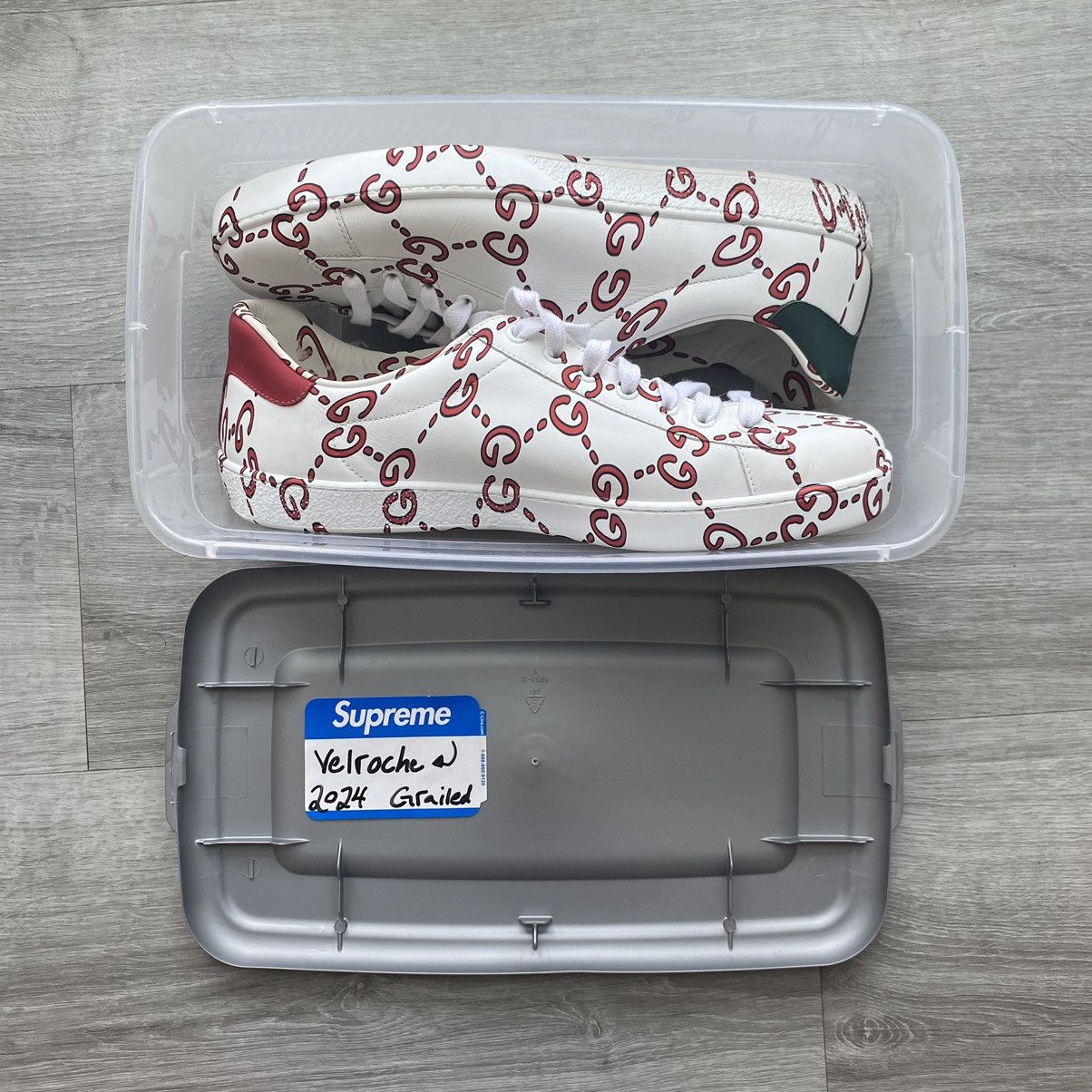 Gucci Gucci Ace All Over Print Low Top Size US 10 / EU 43 - 1 Thumbnail