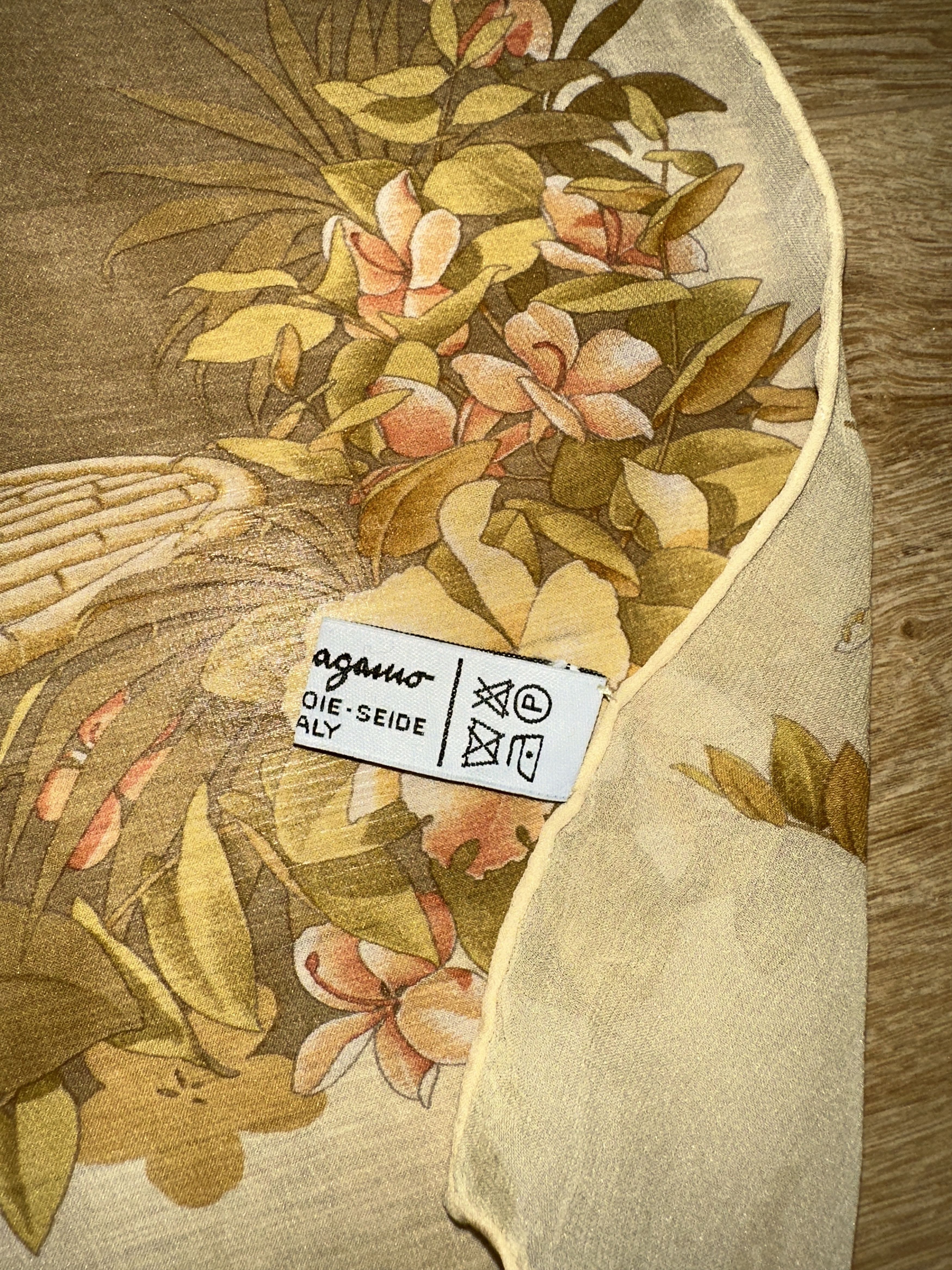 Salvatore Ferragamo Salvatore Ferragamo Leopard Tropical Resort 100% Silk Scarf Size ONE SIZE - 5 Thumbnail