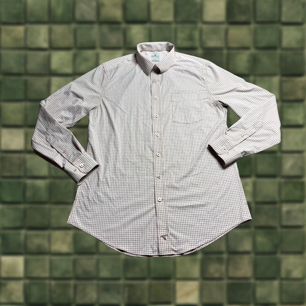 Vintage Genteal Performance Shirt Mens M Red Check Long Sleeve Button-Down Stretch Softouch Shirt Size US M / EU 48-50 / 2 - 1 Thumbnail