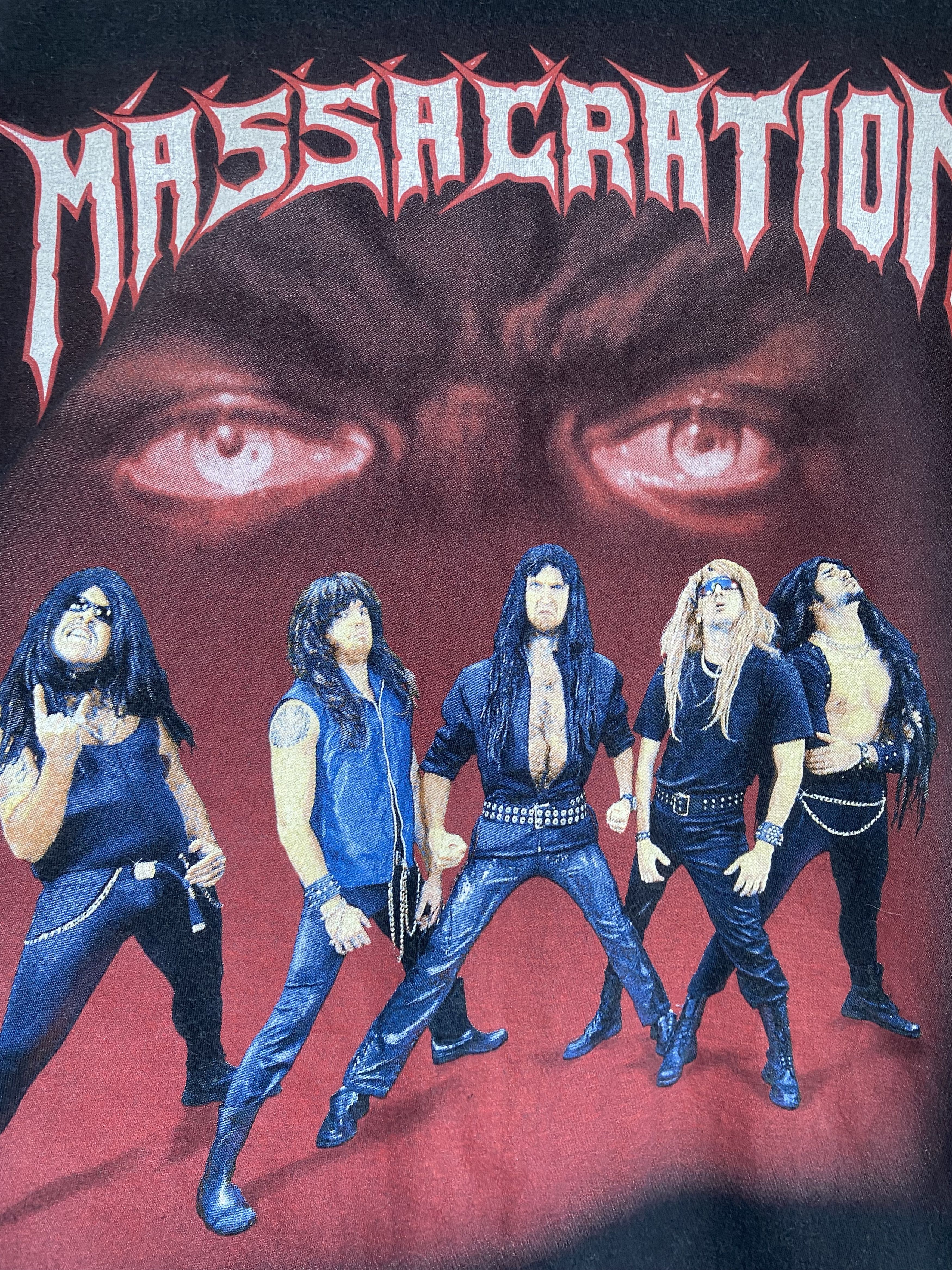 Band Tees × Vintage Vintage 2000s Massacration world tour t-shirt Size US L / EU 52-54 / 3 - 2 Thumbnail