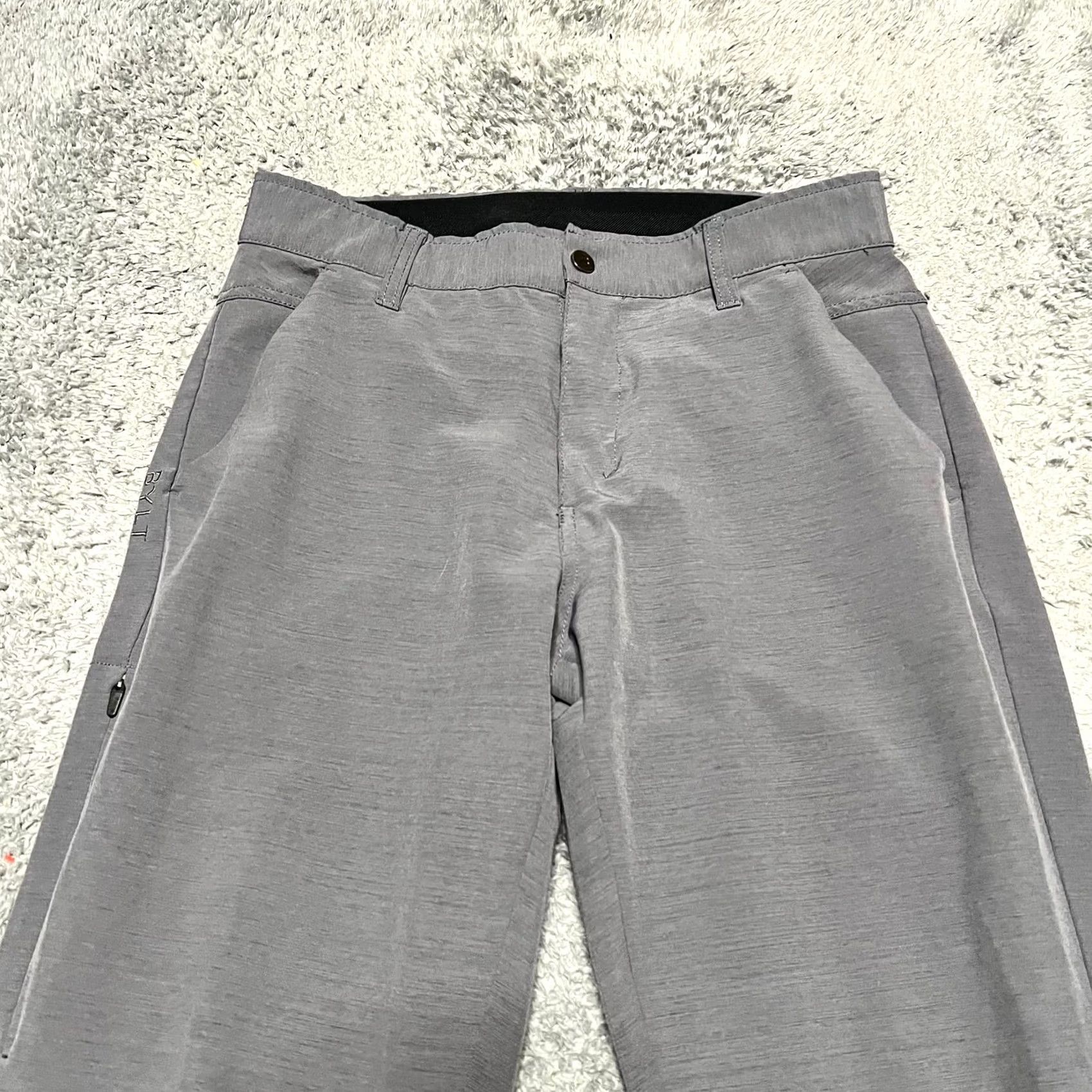 Asics BYLT Kinetic Pants Mens 30x29 Gray Stretch Chino Comfort Tech Premium Basics Ankle Mens Size US 30 / EU 46 - 2 Thumbnail