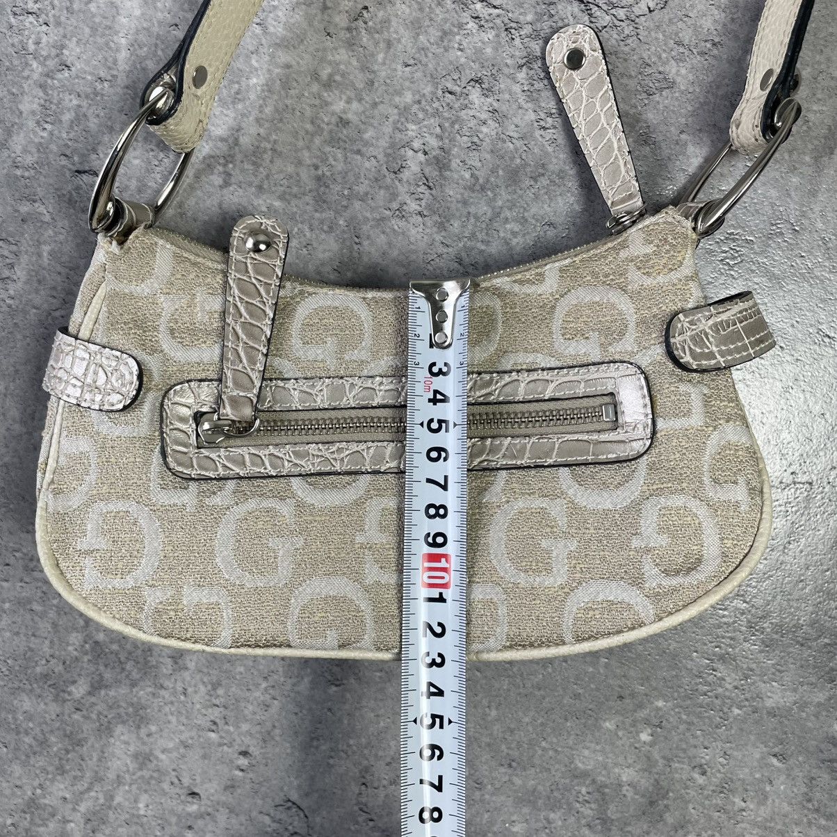 Guess Vintage Handbag Guess Beige Denim Y2K Style Women’s Size ONE SIZE - 14 Thumbnail