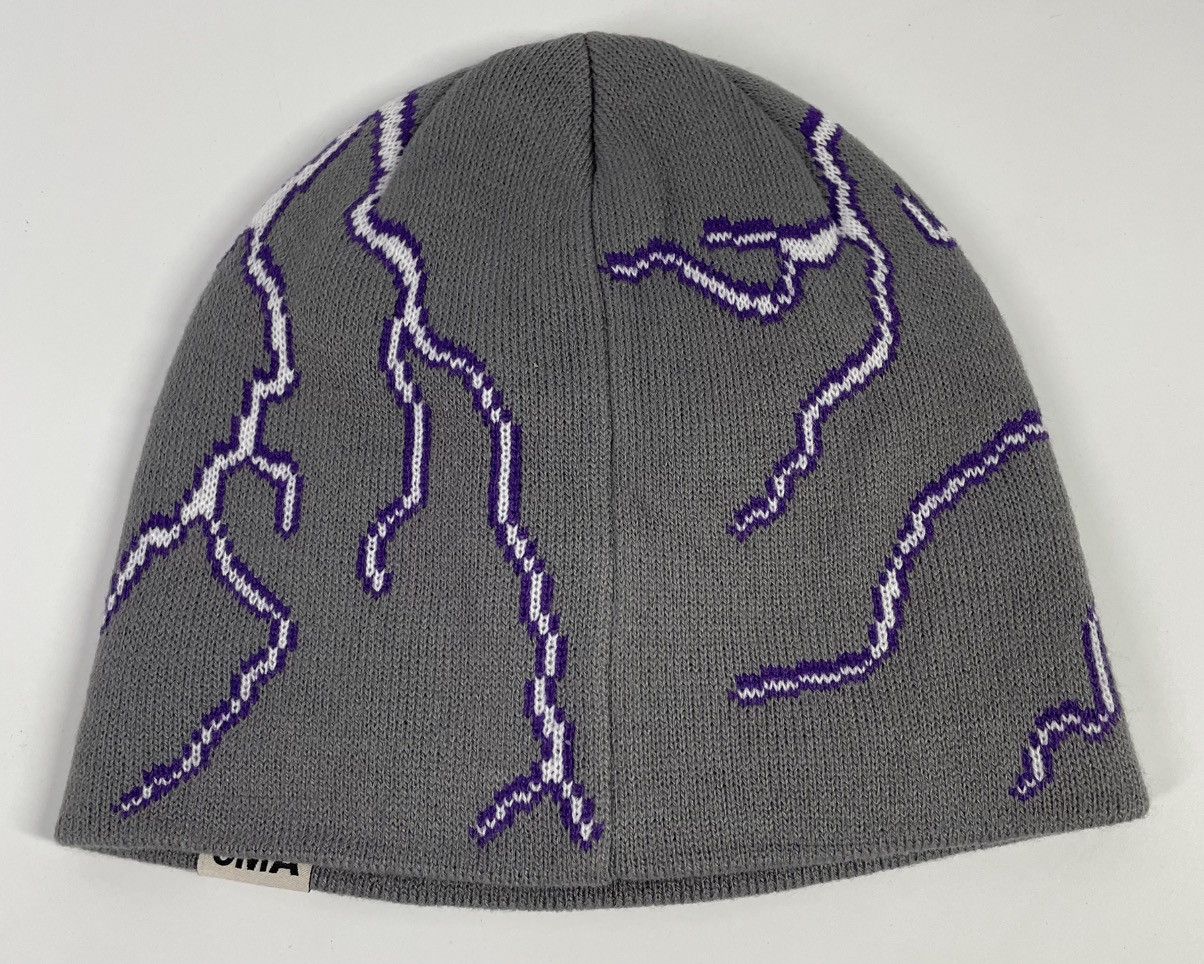oMA STUDIOS oMA Studios Lightning Grey Beanie Skull Cap Size ONE SIZE - 2 Thumbnail