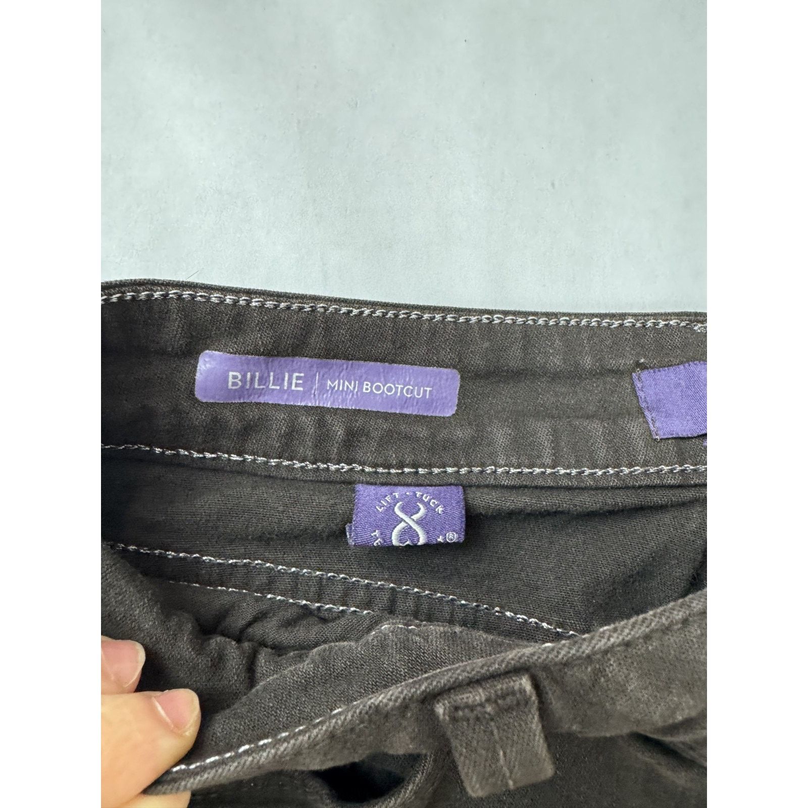 NYDJ Y2K NYDJ Jeans Embellish Pockets Billie Mini Bootcut Brown 4 Size 27" / US 4 / IT 40 - 3 Thumbnail