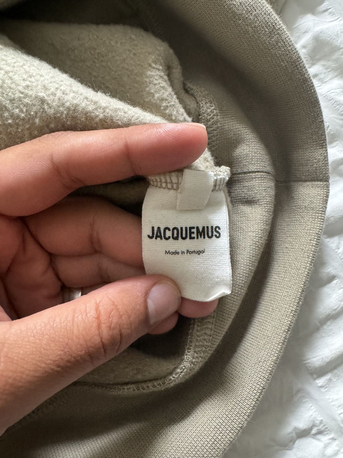 Jacquemus Jacquemus Hoodie Heavyweight Beige Metal Tips Size US L / EU 52-54 / 3 - 4 Thumbnail