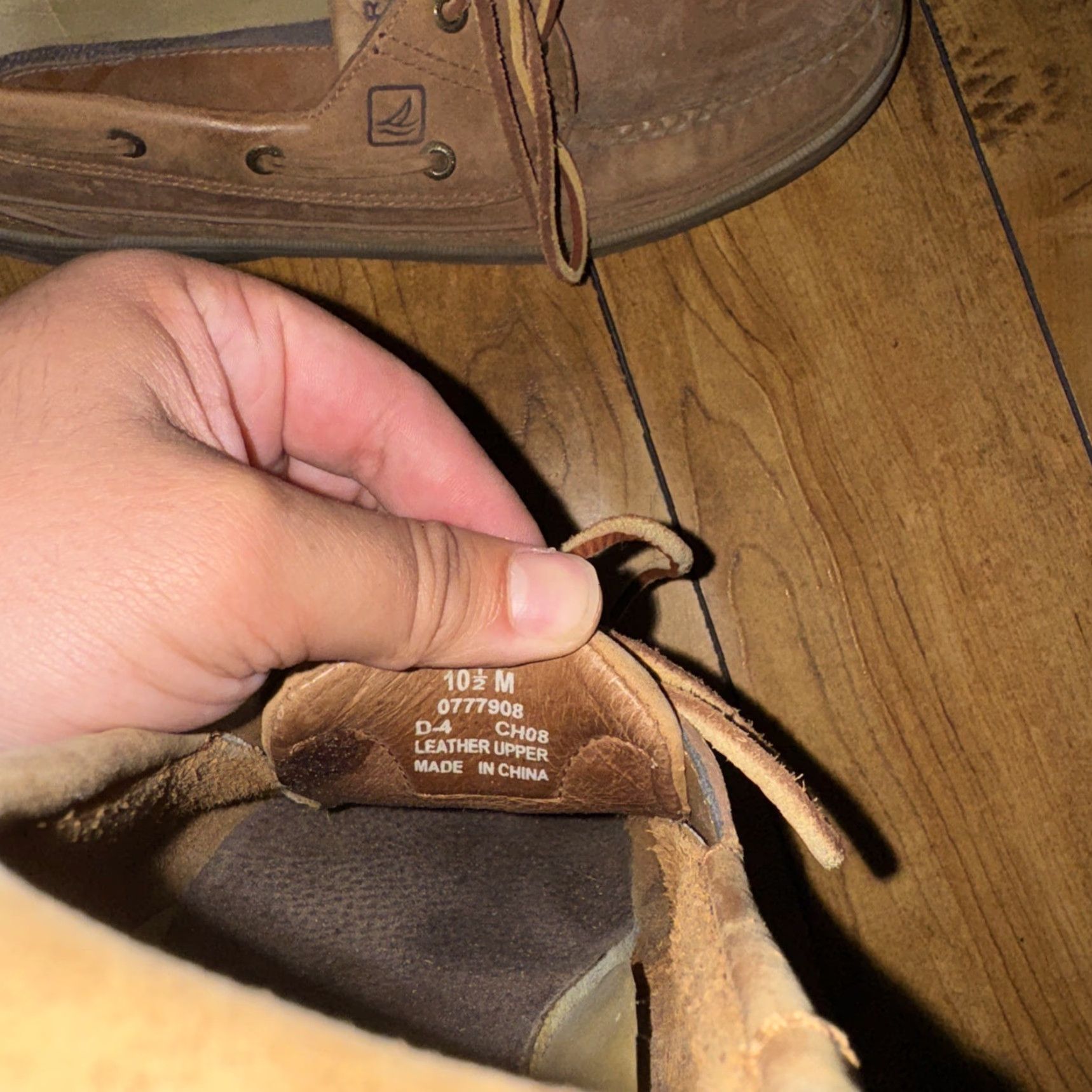 Sperry Sperry Top Sider Boat Shoes Men 10.5 Brown Leather Casual Top Sider Boat Shoe Size US L / EU 52-54 / 3 - 6 Thumbnail