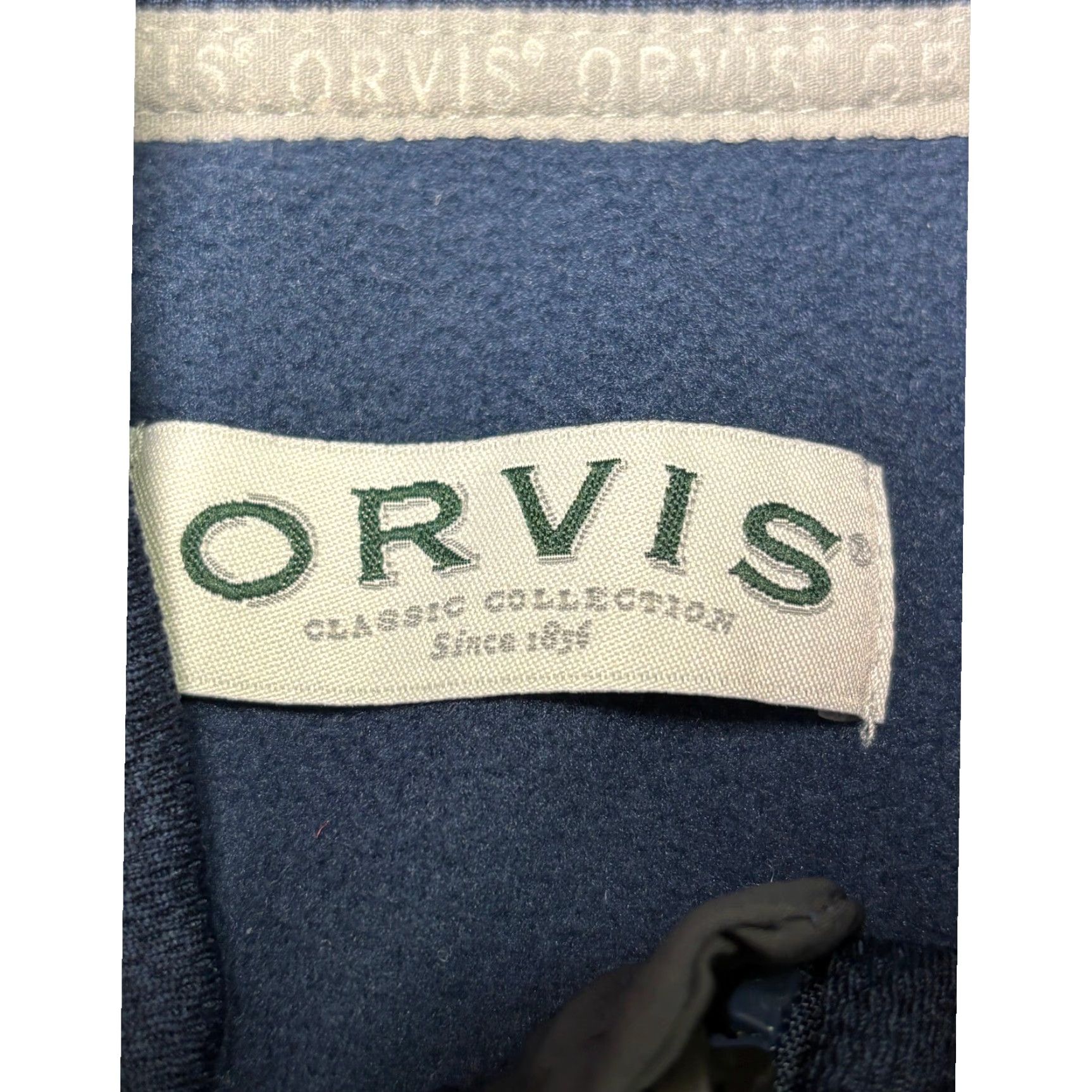 Orvis Orvis Mens Jacket Full Zip Fleece Blue Gray L Outdoor Casual Windbreaker Knit Zip Pocket Regular Size L Mens Size US L / EU 52-54 / 3 - 3 Thumbnail