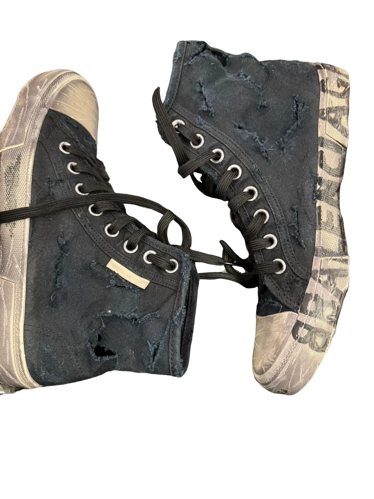 Balenciaga Balenciaga Destroyed Paris Hi-Top Sneakers US 7 / EU 40 Size US 7 / EU 40 - 1 Thumbnail