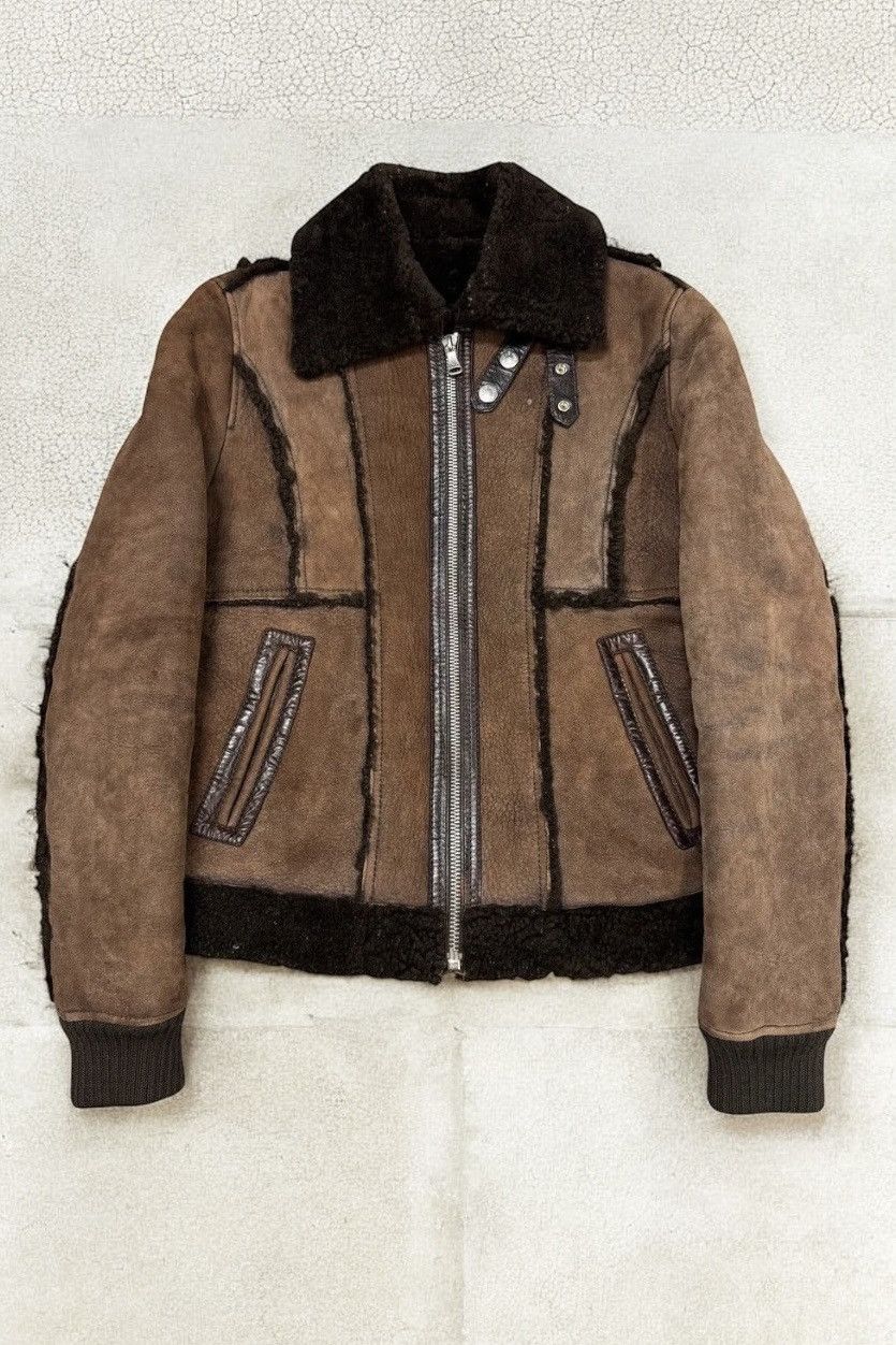 Dolce & Gabbana 2000s Dolce & Gabbana Brown Shealing Lamb Jacket Size US M / EU 48-50 / 2 - 1 Thumbnail