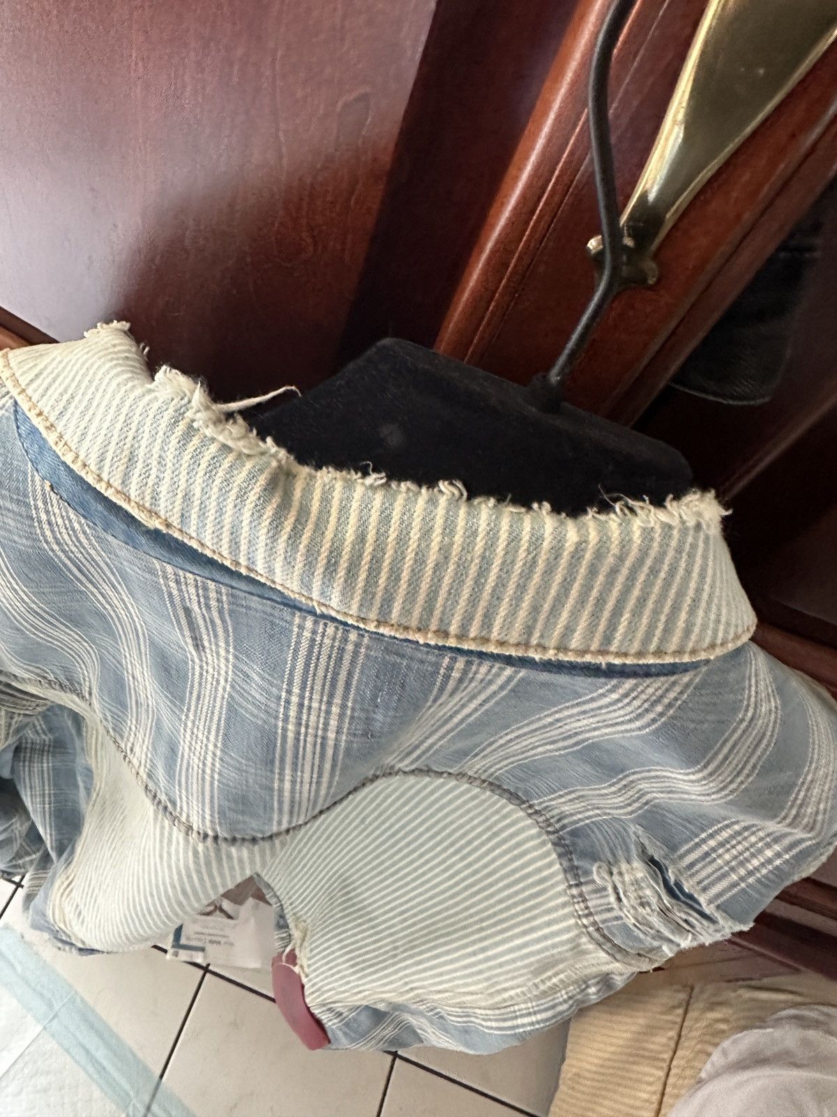 424 424 denim Distressed one zip jacket Size US XL / EU 56 / 4 - 7 Thumbnail