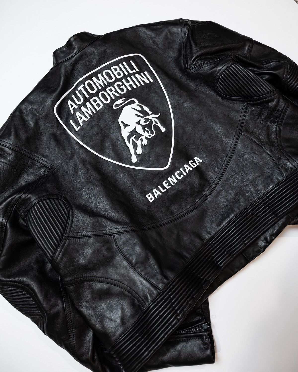 Balenciaga × Lamborghini LEATHER RACER JACKET Size US XL / EU 56 / 4 - 4 Thumbnail