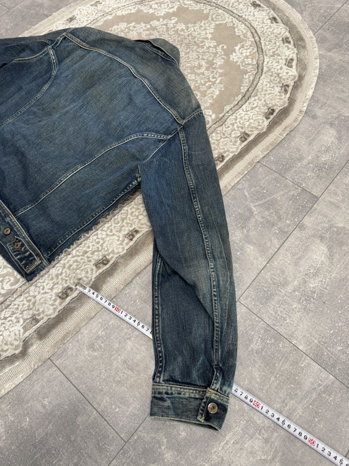 Diesel Vintage Diesel distressed denim jeans jacket size Size US L / EU 52-54 / 3 - 11 Thumbnail