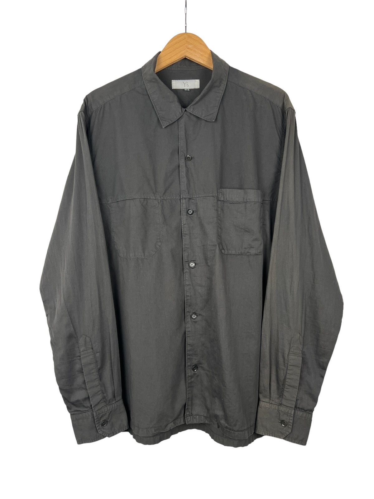 Y's Y’s Double Pocket Black Broad Shirts Size US L / EU 52-54 / 3 - 2 Thumbnail