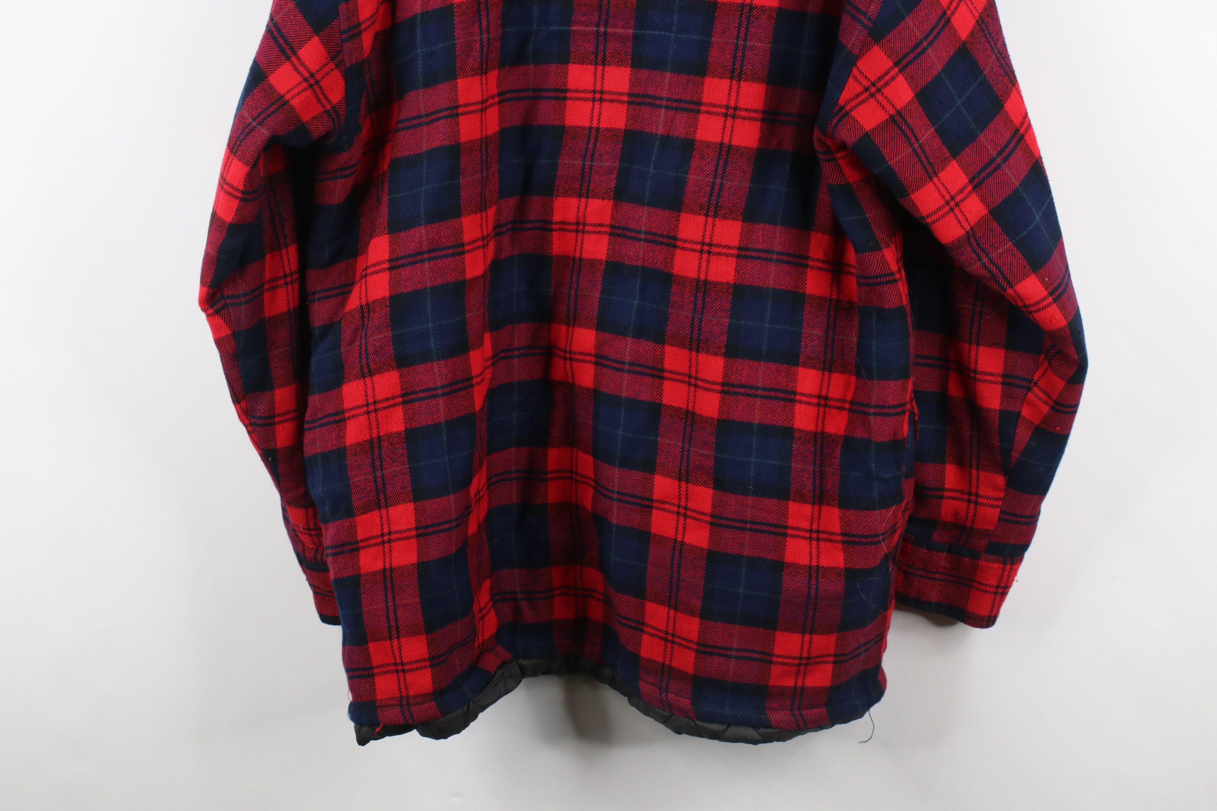 Vintage Vintage 90s Streetwear Quilted Flannel Button Shirt Jacket Size US L / EU 52-54 / 3 - 16 Thumbnail