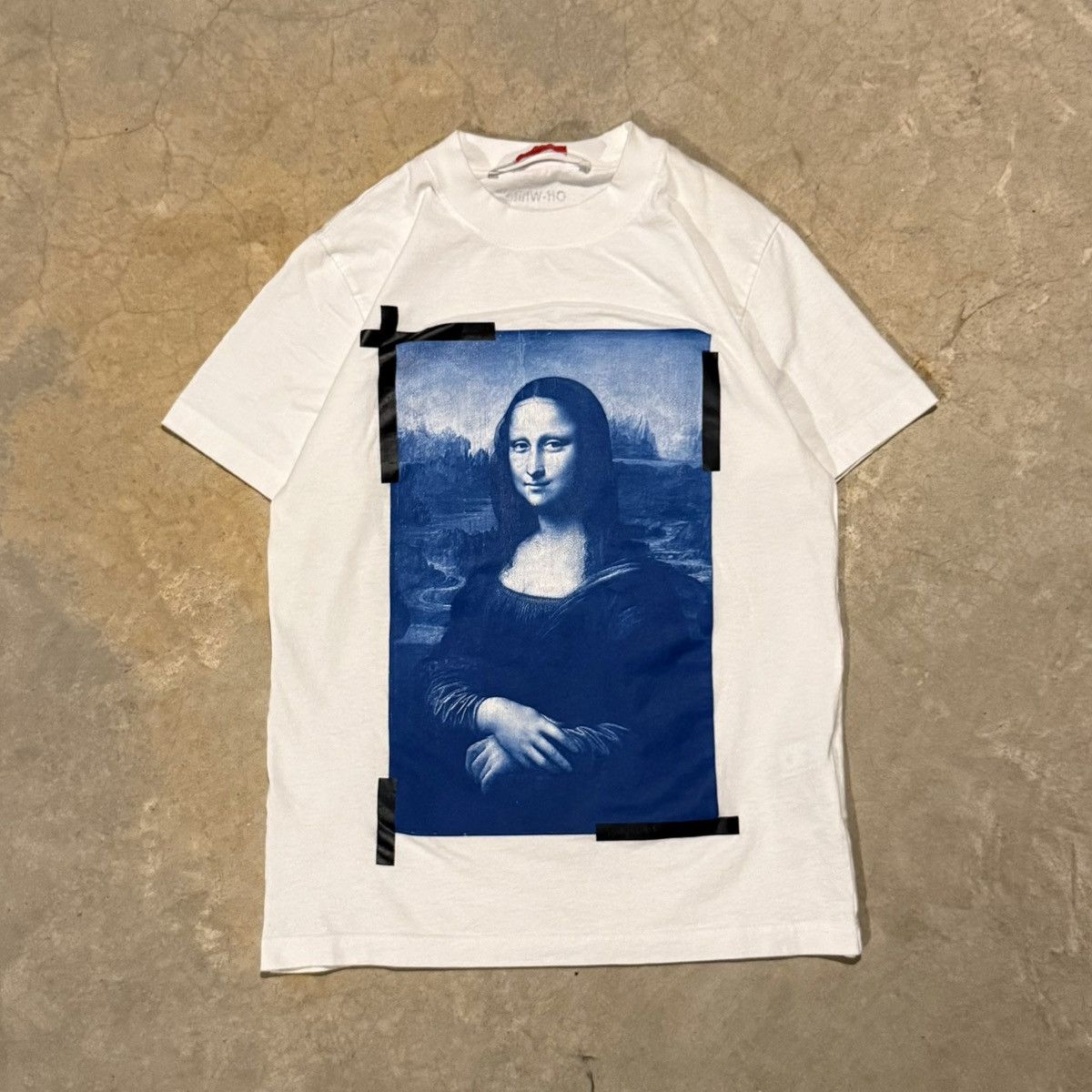 Off-White Mona Lisa Tape Tee White