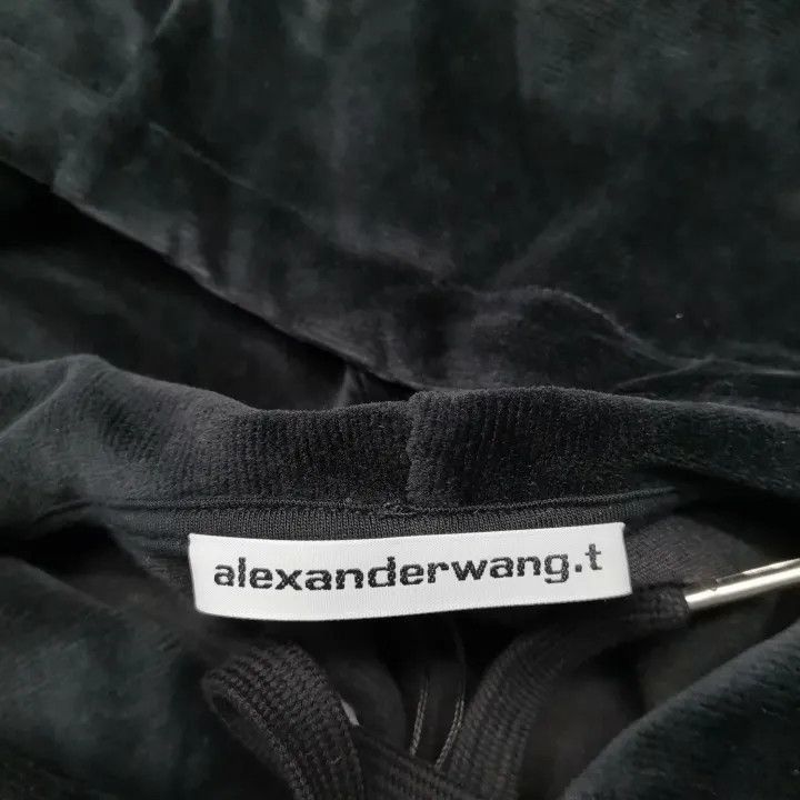 Alexander Wang Alexander Wang Black Logo Cropped Hoodie - Size M / US 6-8 / IT 42-44 - 4 Thumbnail