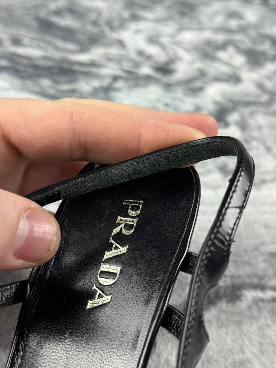 Prada PRADA Leather Slingback Pointed Pumps Size US 6.5 / IT 36.5 - 11 Thumbnail