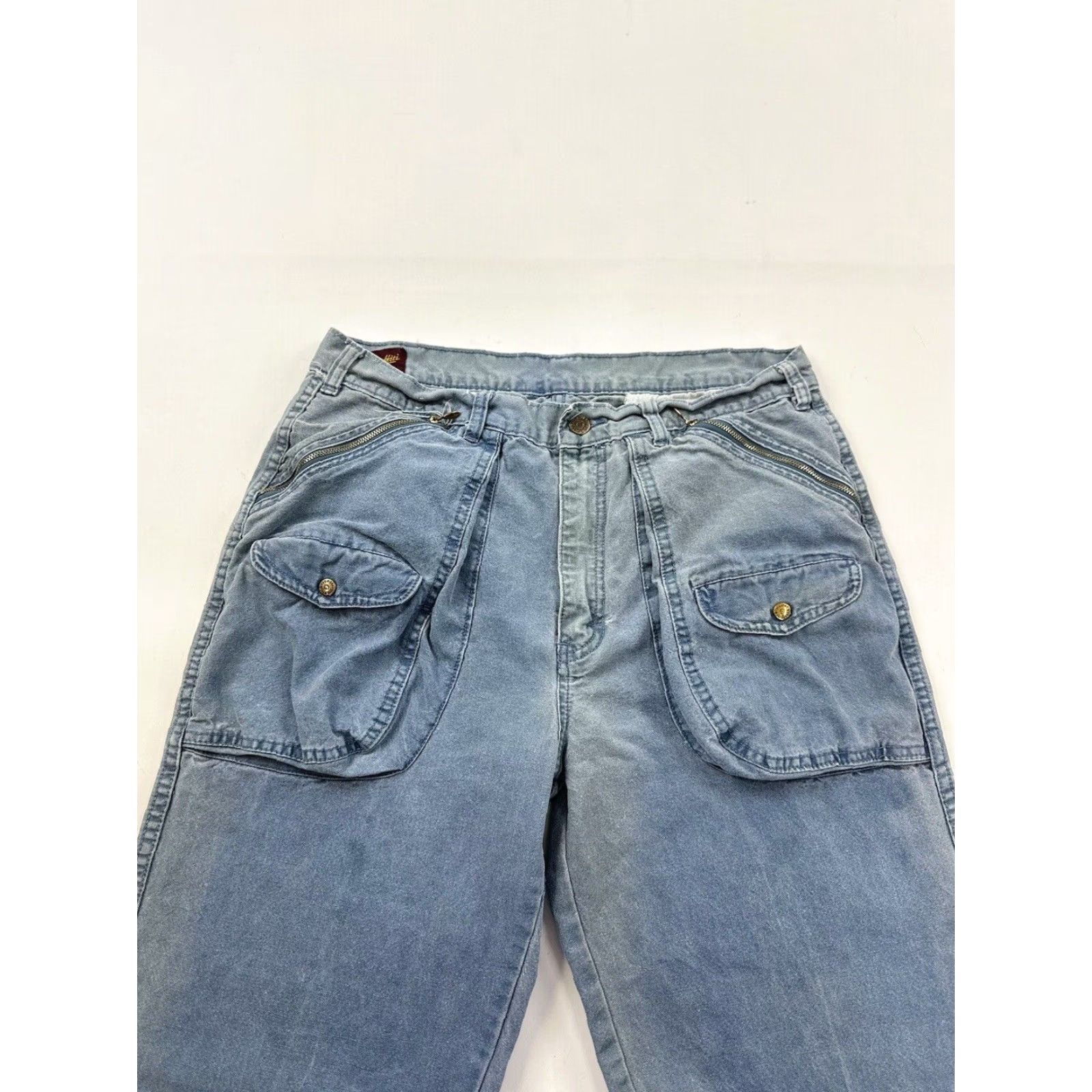 Vintage VINTAGE Graffiti Jeans Men 31x30 Blue Wide-Leg 80s Relaxed Fit 34 Tag HK Mens Size US 31 - 3 Thumbnail