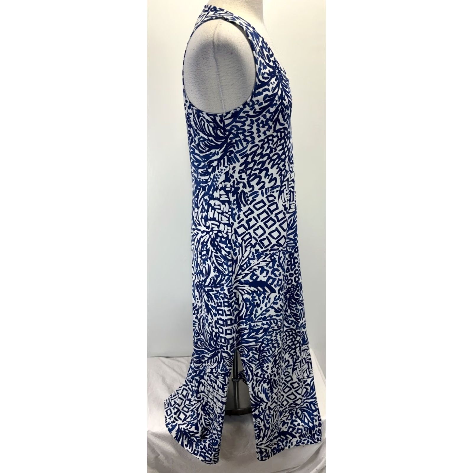 Lilly Pulitzer Lilly Pulitzer Kerri Maxi Tank Dress Women’s M Indigo Home Slice Pineapple Pima Dress Maxi Beach Colorful Resort Wear Cruisewomens Size M / US 6-8 / IT 42-44 - 4 Thumbnail