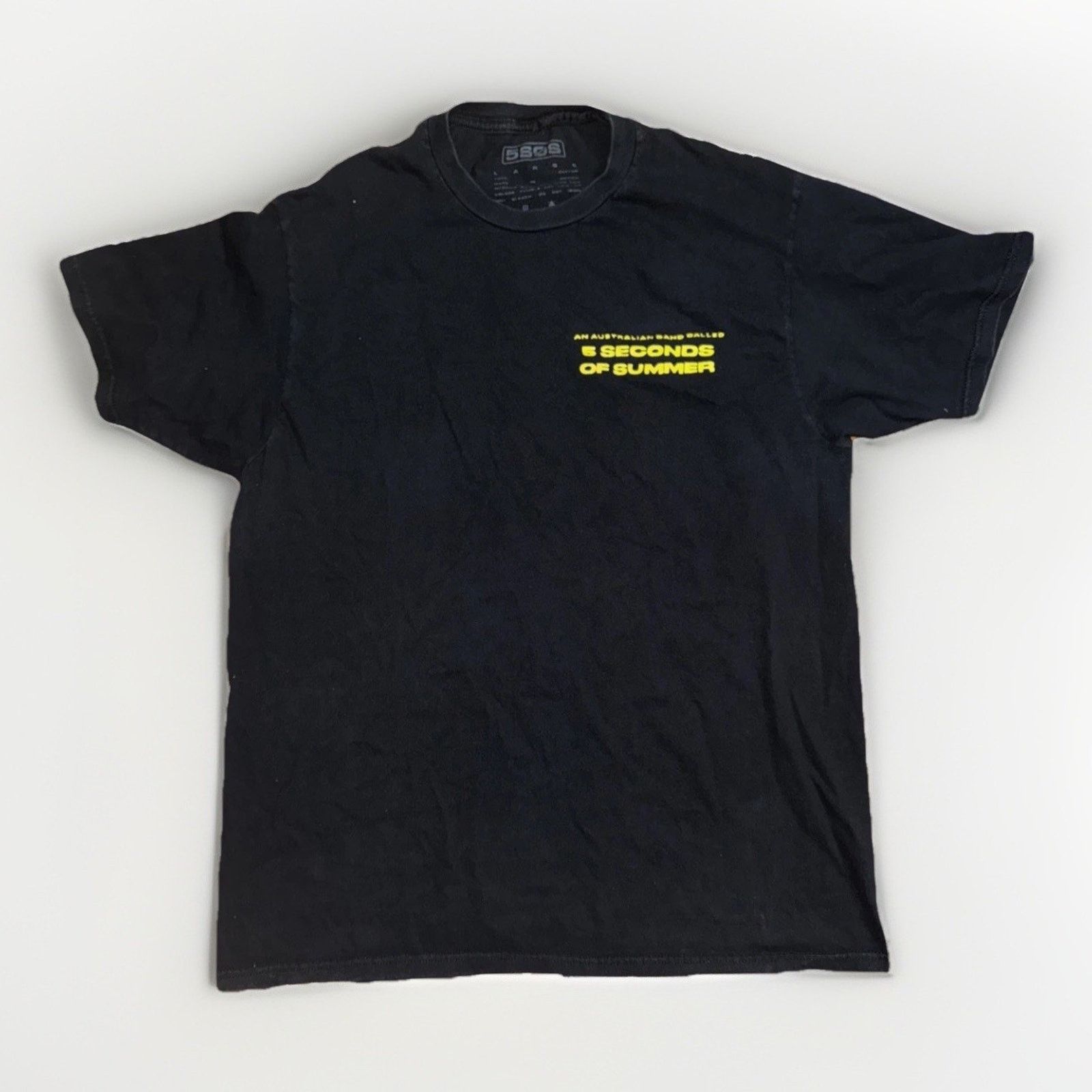Band Tees 5 Seconds of Summer Band Tee Black Yellow L 21x27 Size US L / EU 52-54 / 3 - 3 Thumbnail