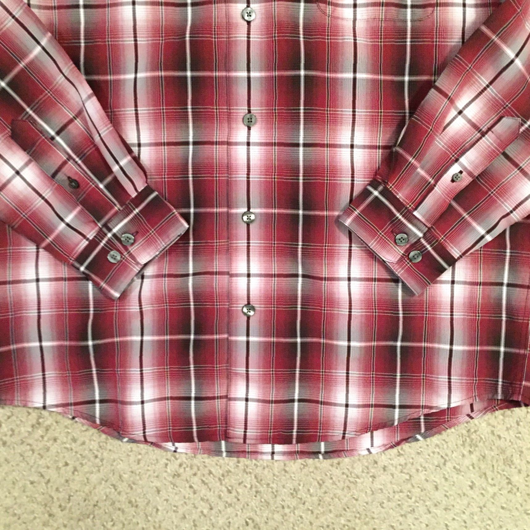 Vintage Paradise Collection Shirt Mens Medium Red Plaid Long Sleeve Button Up Size US M / EU 48-50 / 2 - 4 Thumbnail