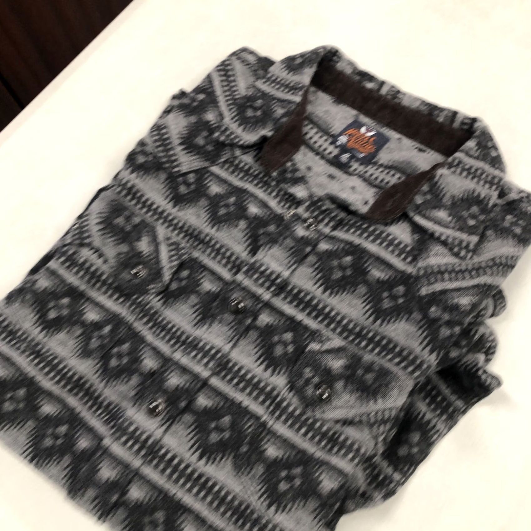 Vintage Moon Shine Spirit Shirt Mens M Black Gray Pearl Snap LS Aztec Paisley Western Rare Size US M / EU 48-50 / 2 - 3 Thumbnail