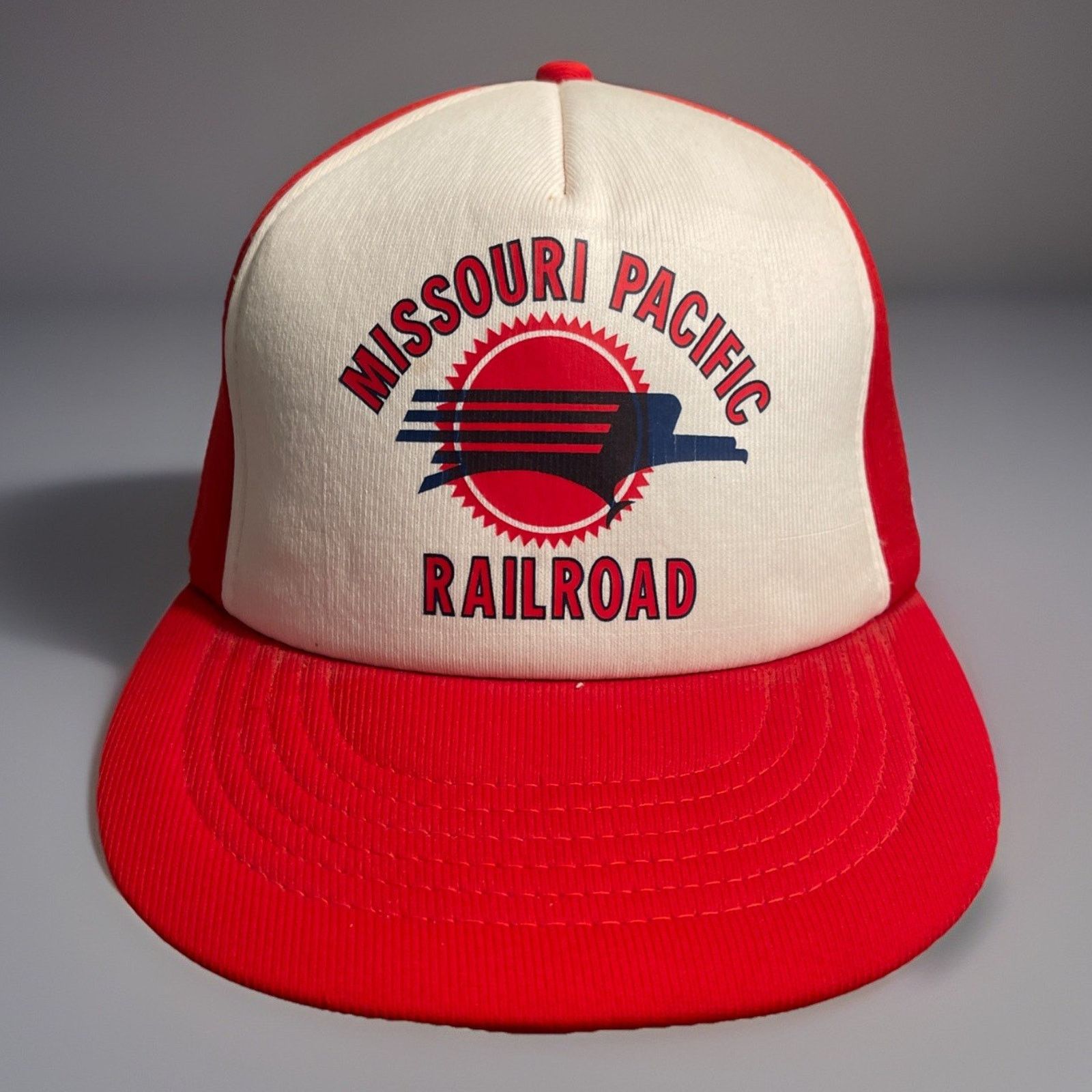 Vintage Missouri Pacific Railroad One Size SnapBack Foam Train Hat Size ONE SIZE - 1 Thumbnail
