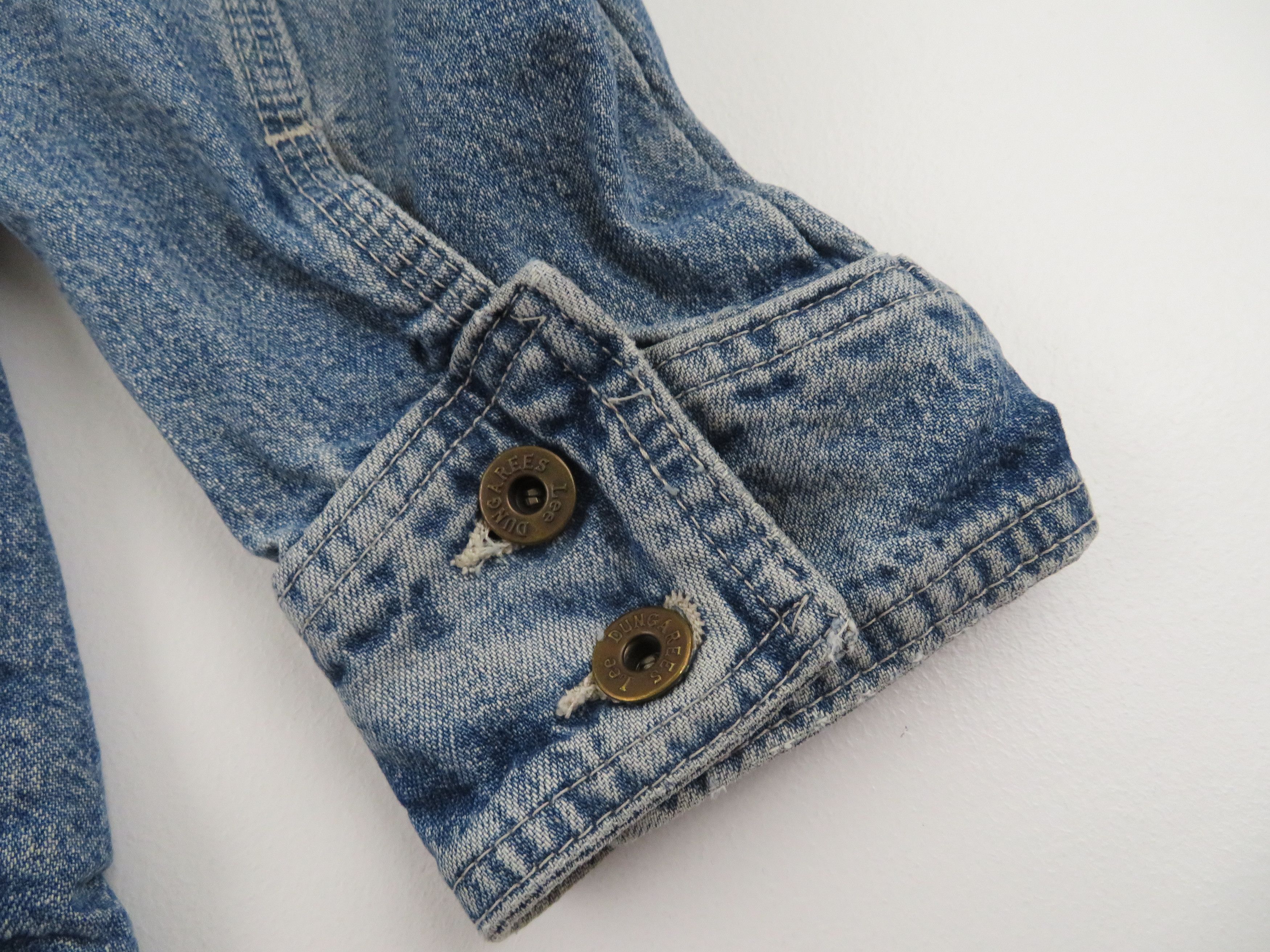 Lee × Vintage Vintage 80s 90s Lee Dungarees Denim Chore Jacket Medium Size US M / EU 48-50 / 2 - 9 Thumbnail