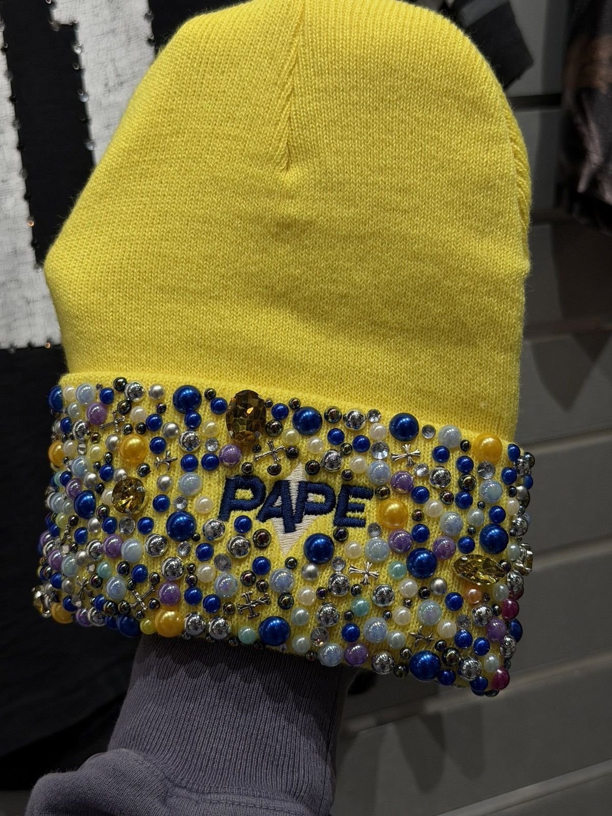 Other PAPE Stone Beanie Crystal Brand New Size ONE SIZE - 4 Thumbnail