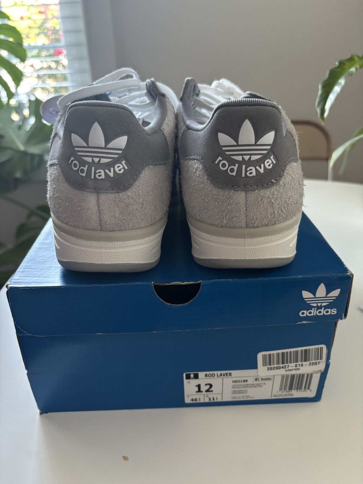 Adidas Rare Adidas Rod Laver Gray Size US 12 / EU 45 - 2 Thumbnail