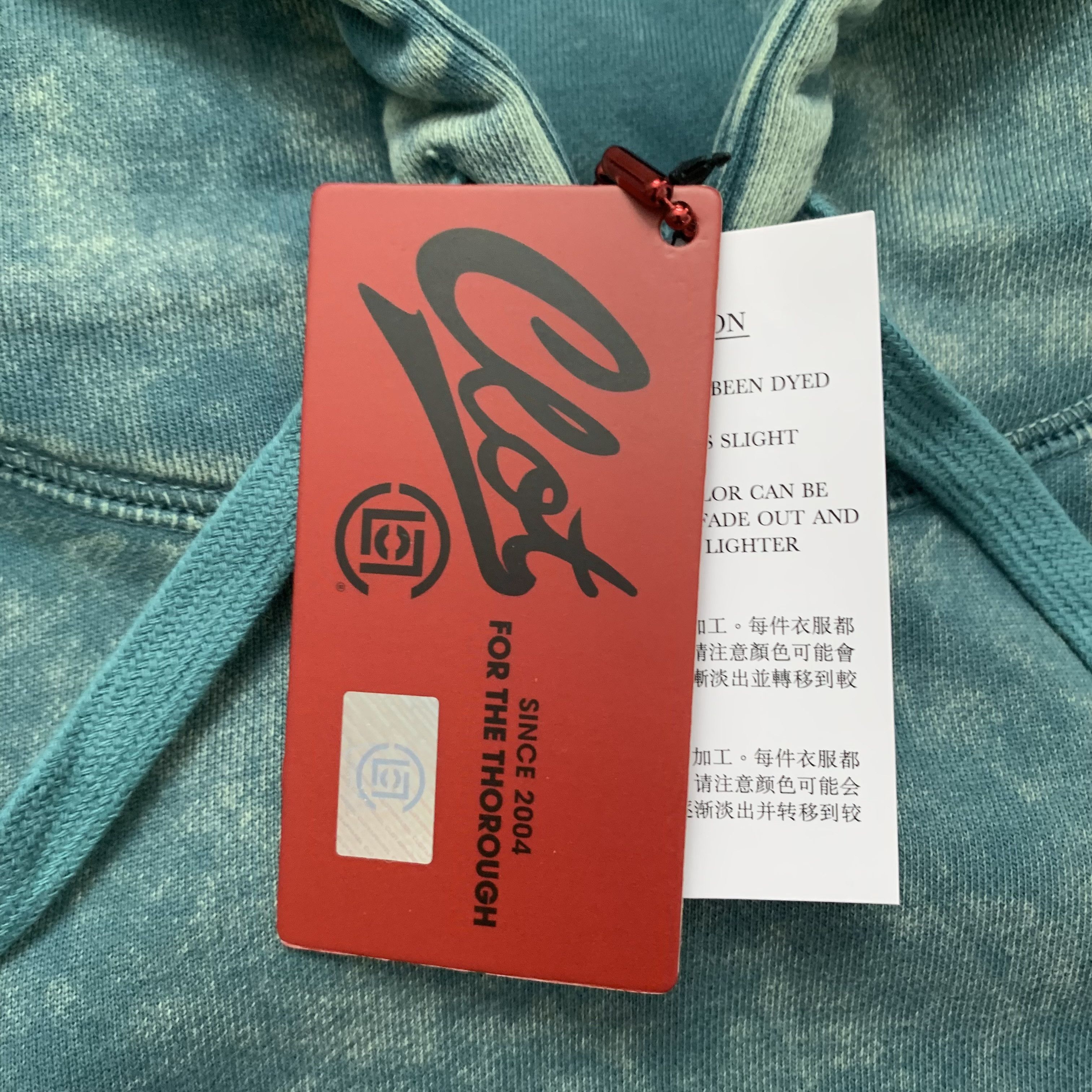 CLOT Clot Green Distressed Shadow Hoodie logo Mens Size Small Size US S / EU 44-46 / 1 - 3 Thumbnail