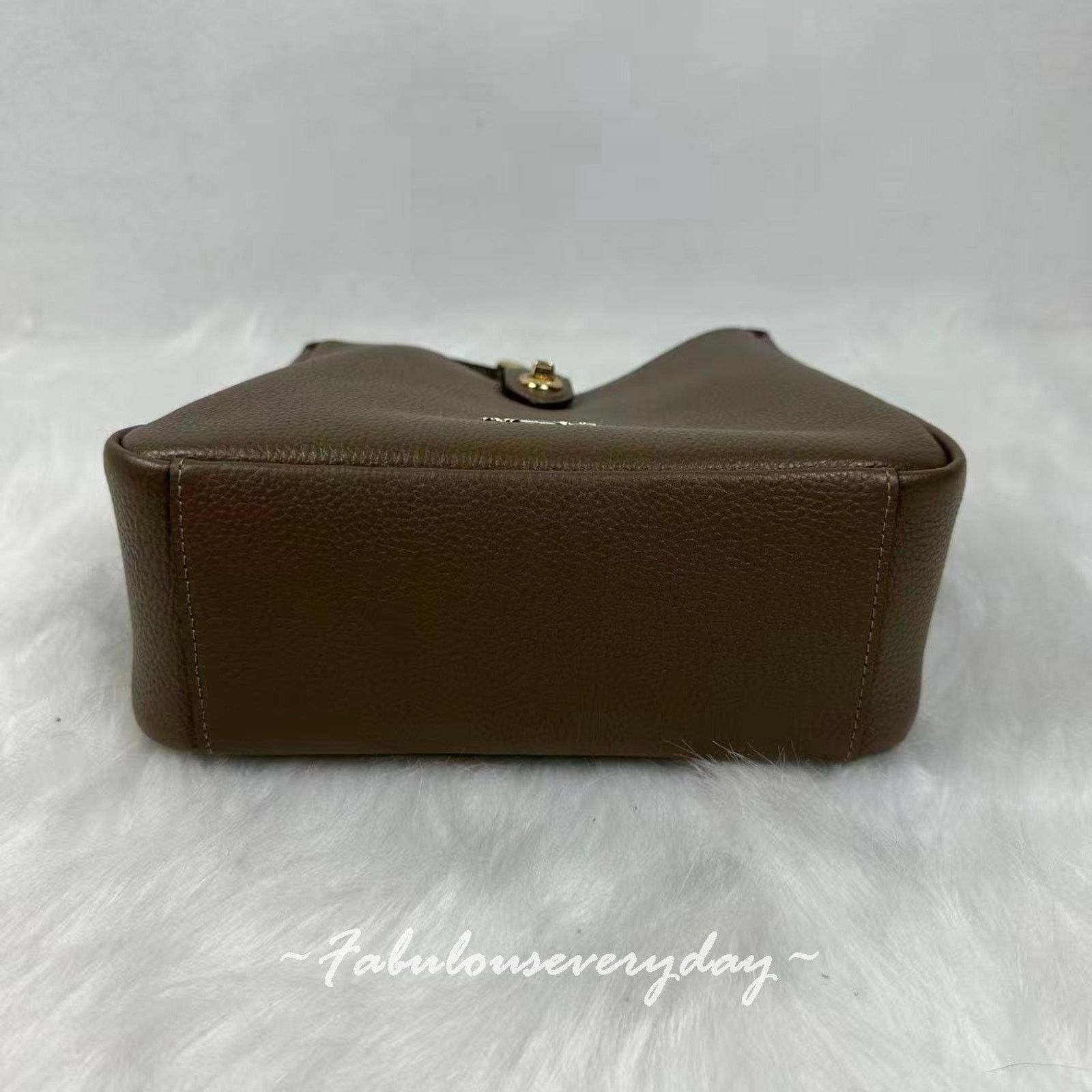 Coach Coach Hadley Convertible Crossbody Bag Leather/Dark Stone Size ONE SIZE - 6 Thumbnail
