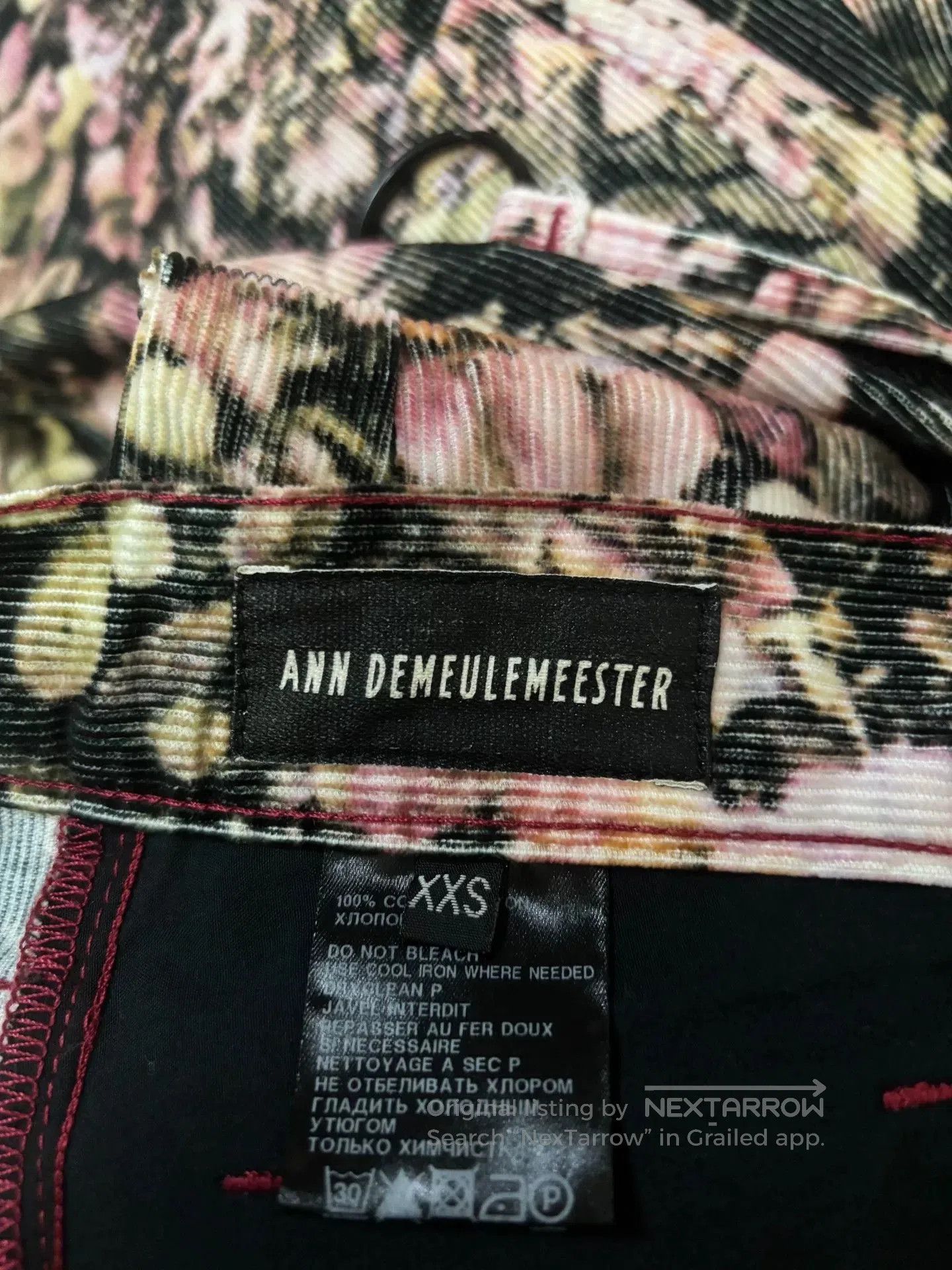 Ann Demeulemeester Ann Demeulemeester Bloom Old Rose Trousers. Size 37" - 9 Thumbnail