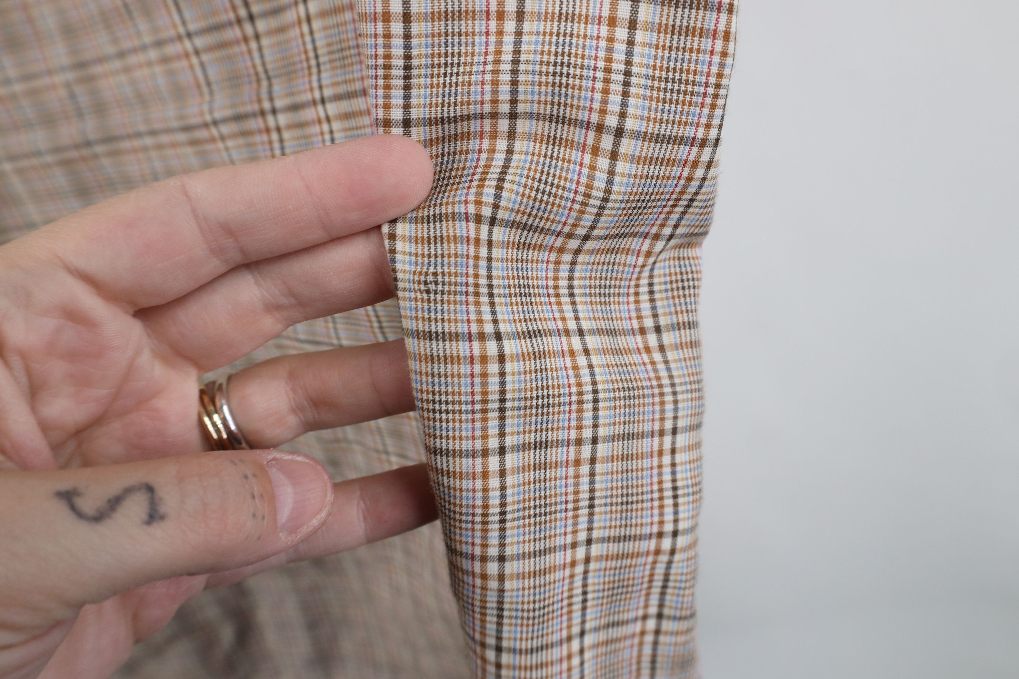 Vintage Vintage 70s Streetwear Short Sleeve Button Shirt Plaid Size US L / EU 52-54 / 3 - 9 Thumbnail