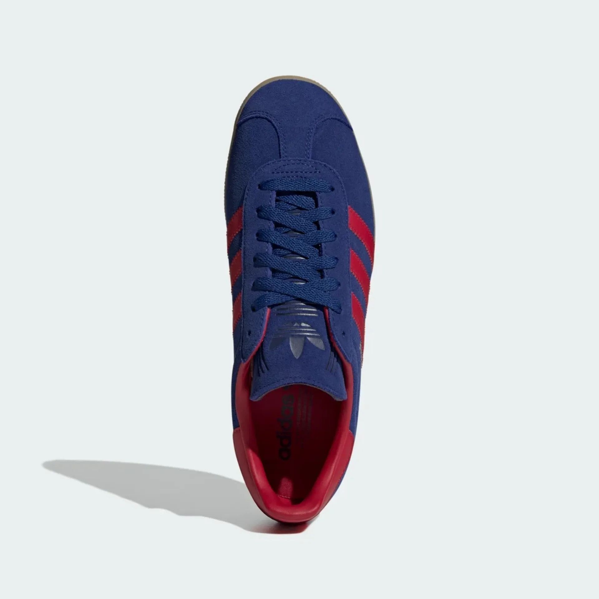 Adidas o1mle0426 Unisex Gazelle Low-Top Sneakers in Blue/Red Size US 14 / EU 47 - 2 Thumbnail