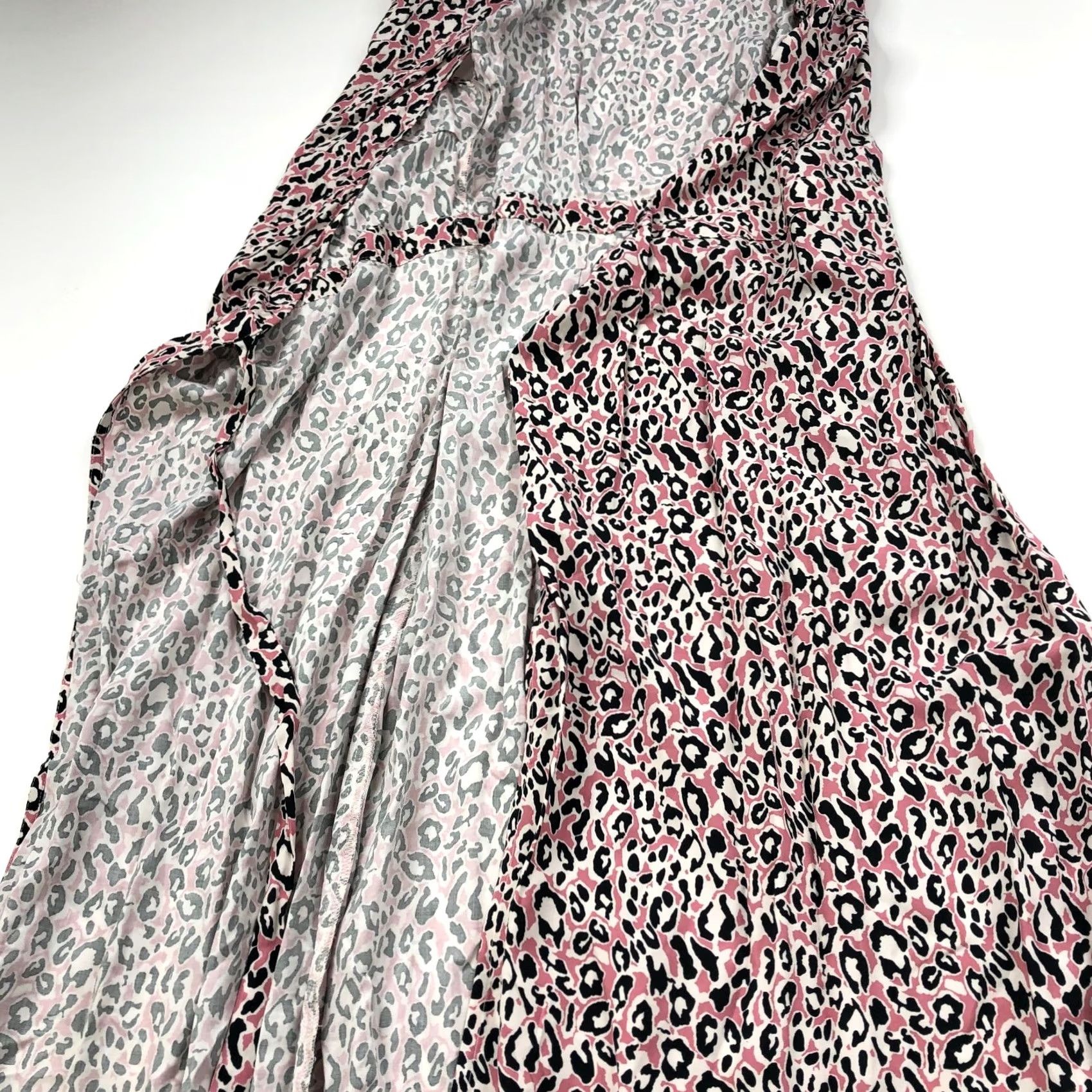 J.Crew J.Crew XSP XS Petite Faux Wrap V-Neck Cap Sleeve Midi Animal Printed Dress Black Size XS / US 0-2 / IT 36-38 - 5 Thumbnail