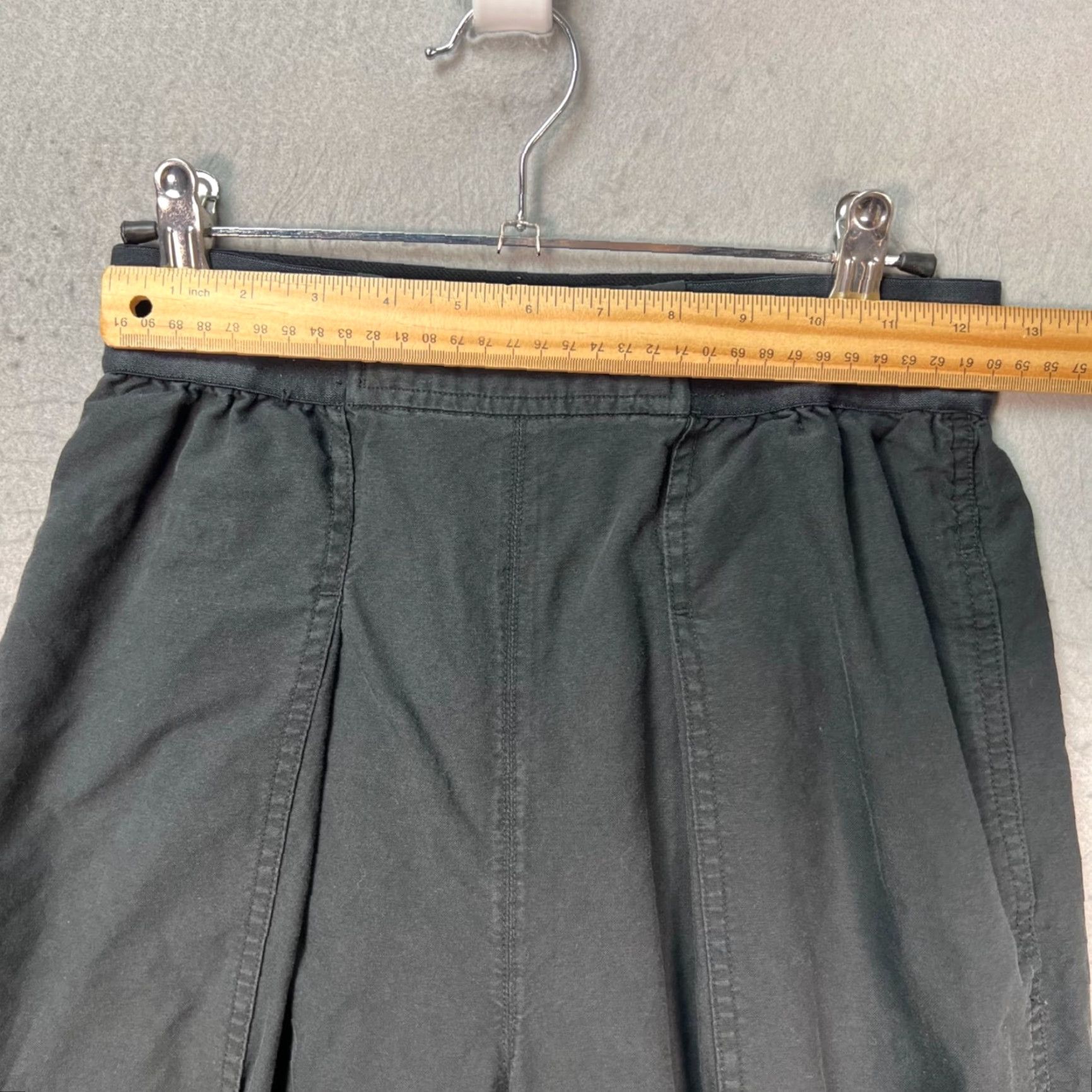 Uniqlo Uniqlo Womens Medium High-Waisted Wide-Leg Dark Gray Pants w/ Elastic Waistband Size 32" / US 10 / IT 46 - 5 Thumbnail
