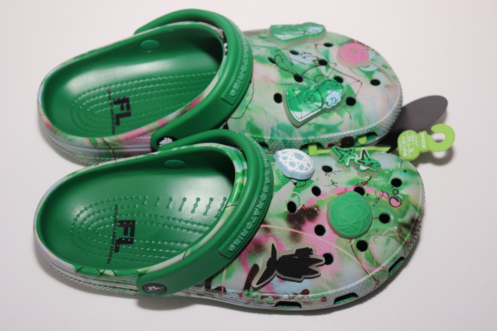 Crocs Size 7 - Crocs Futura Laboratories Classic Clog Green Ivy 2 Size US 7 / EU 40 - 4 Thumbnail