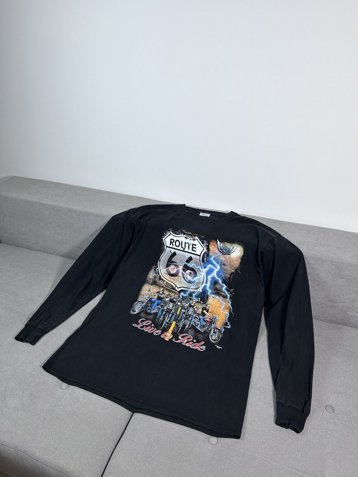 Affliction × Vintage Route66 Y2K Long Sleeve Size US XL / EU 56 / 4 - 1 Thumbnail