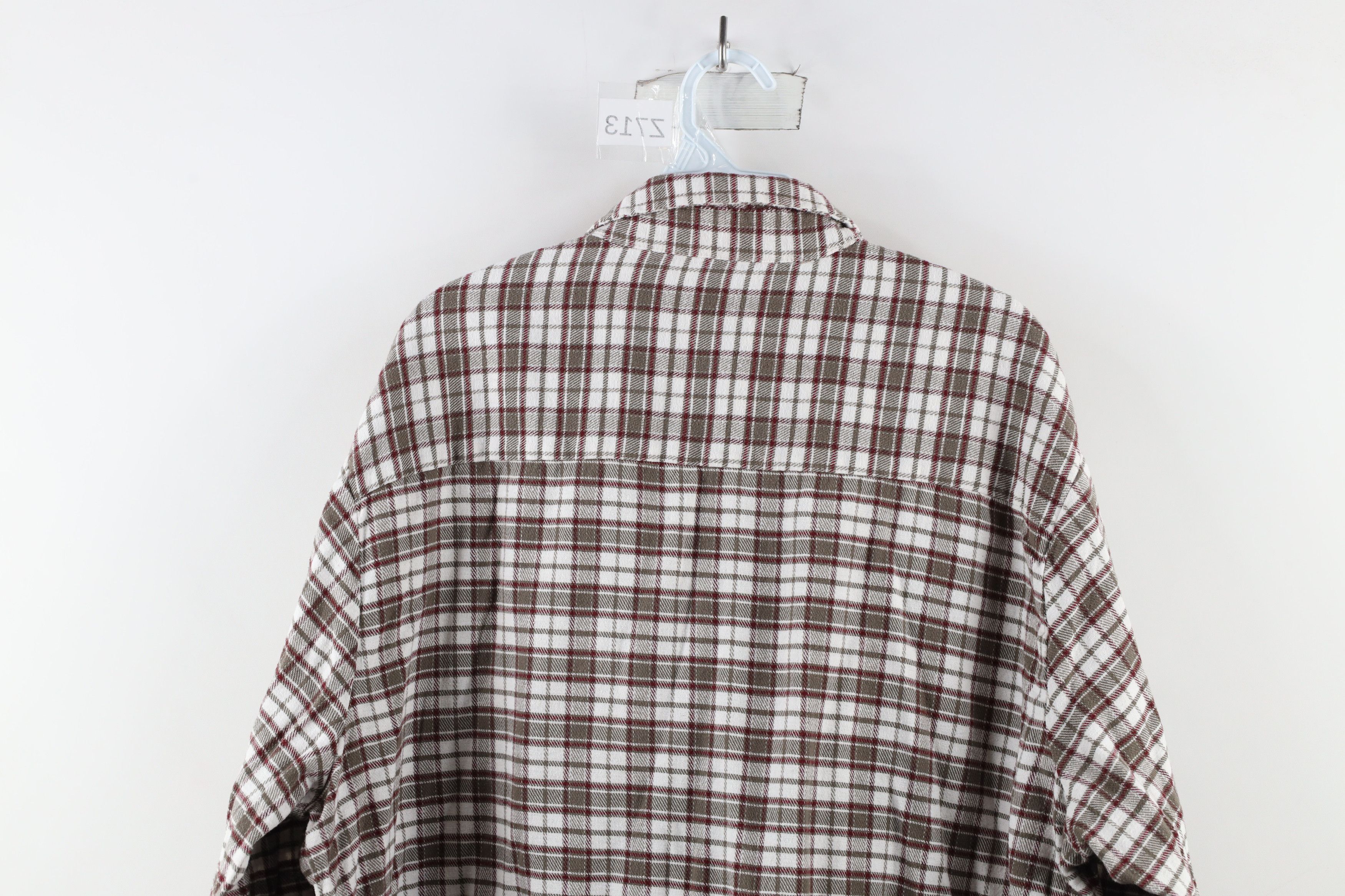 Vintage Vintage 90s Streetwear Collared Snap Button Shirt Plaid Size US XL / EU 56 / 4 - 9 Thumbnail