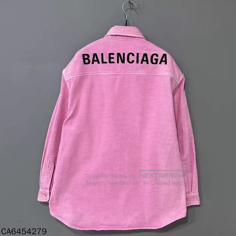 Balenciaga Balenciaga Solid color reverse side logo letter print deni Size L / US 10 / IT 46 - 3 Thumbnail